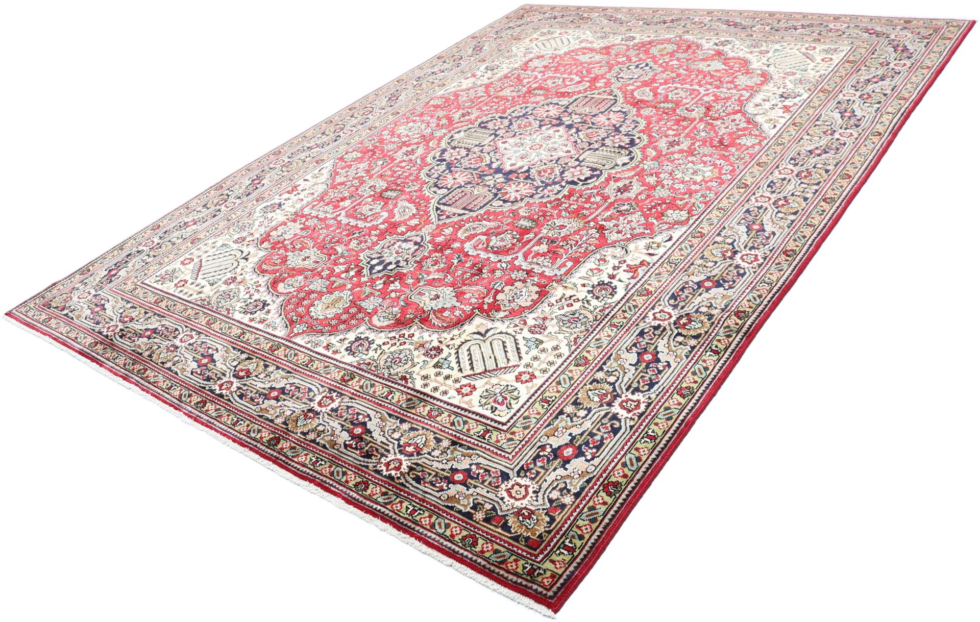 Handgeknüpfter Täbriz Perserteppich 255 × 350 cm