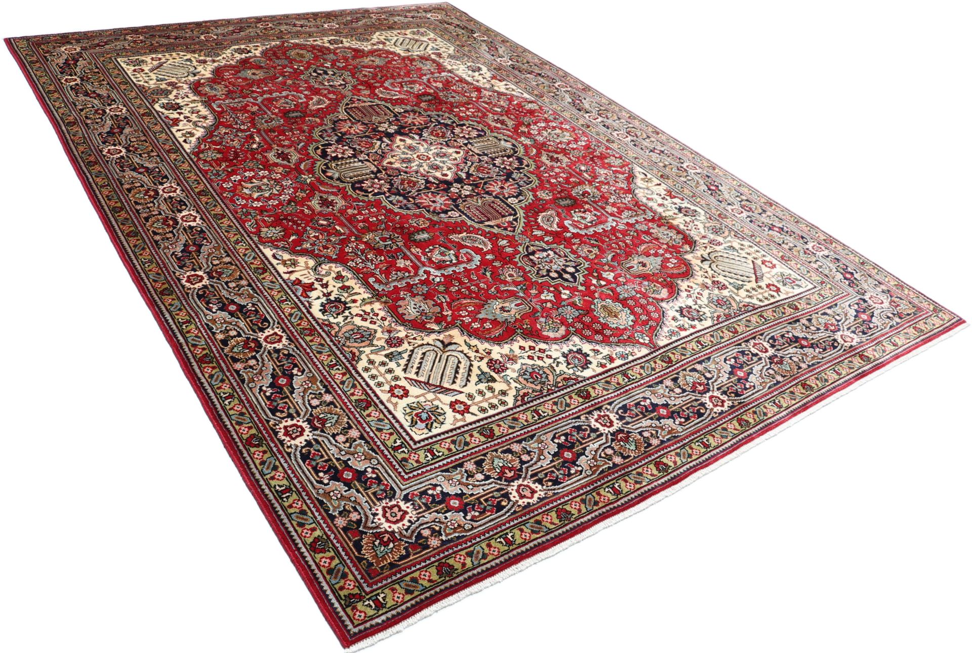Handgeknüpfter Täbriz Perserteppich 255 × 350 cm