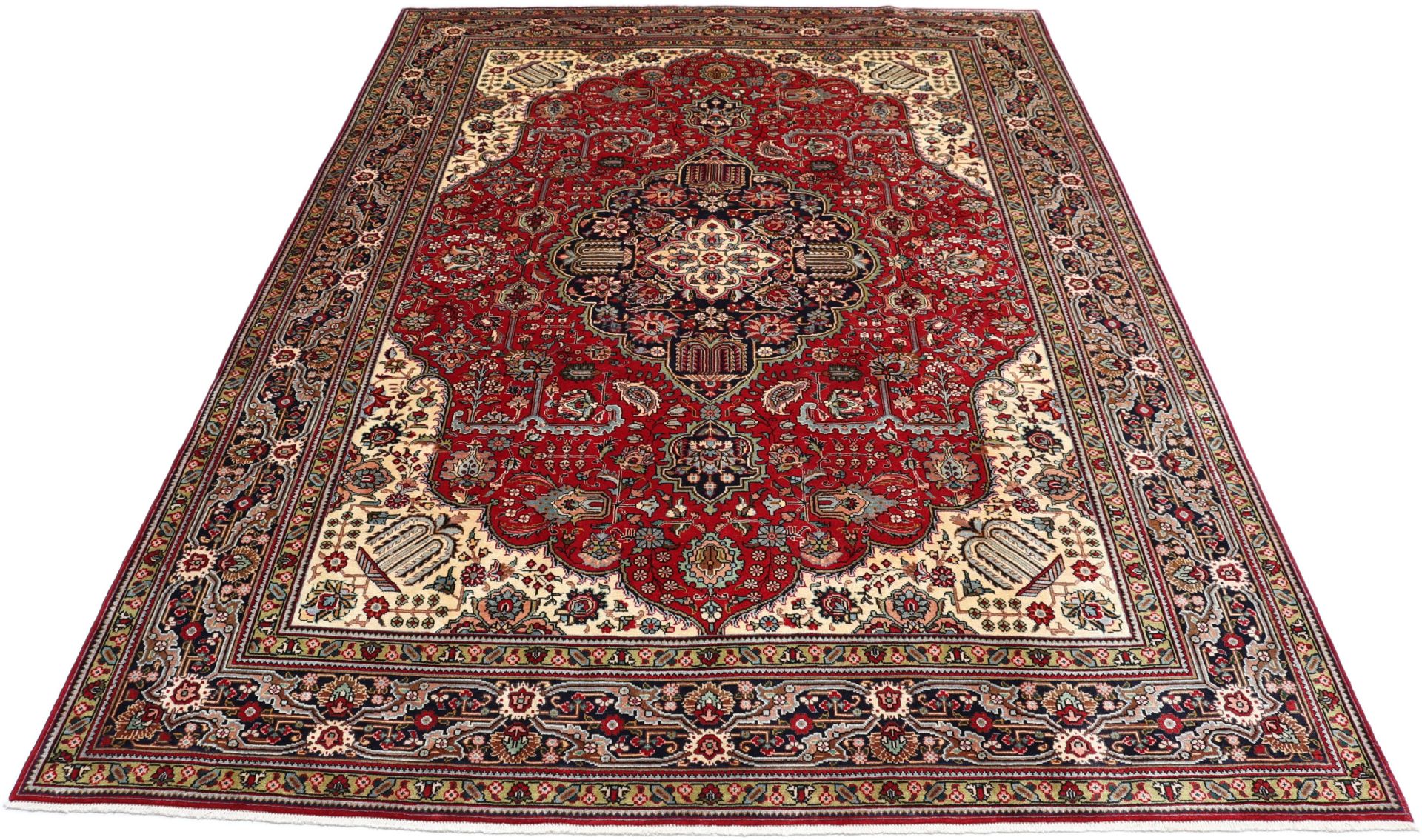 Handgeknüpfter Täbriz Perserteppich 255 × 350 cm