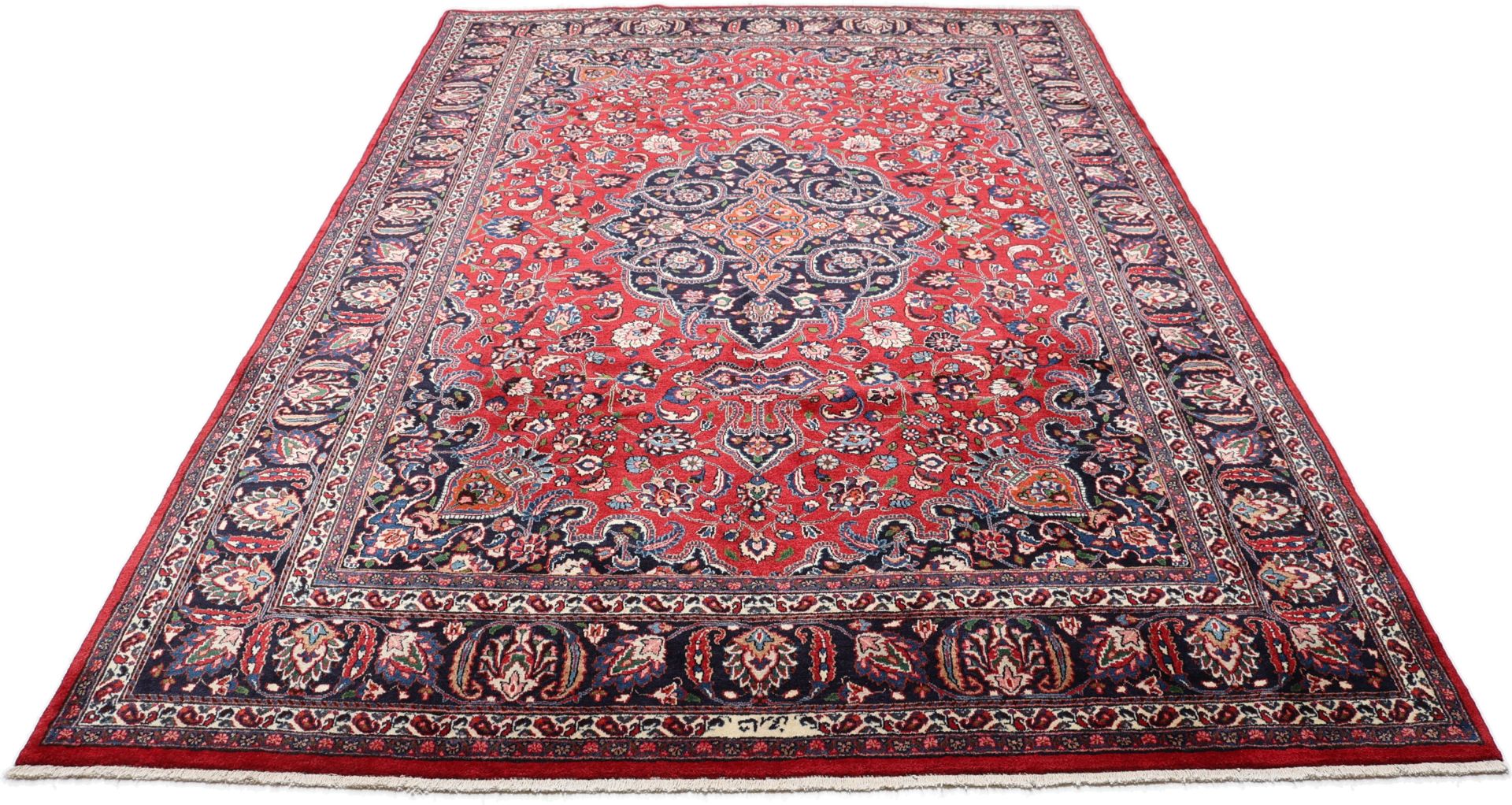 Handgeknüpfter Mashhad Perserteppich 247 × 367 cm