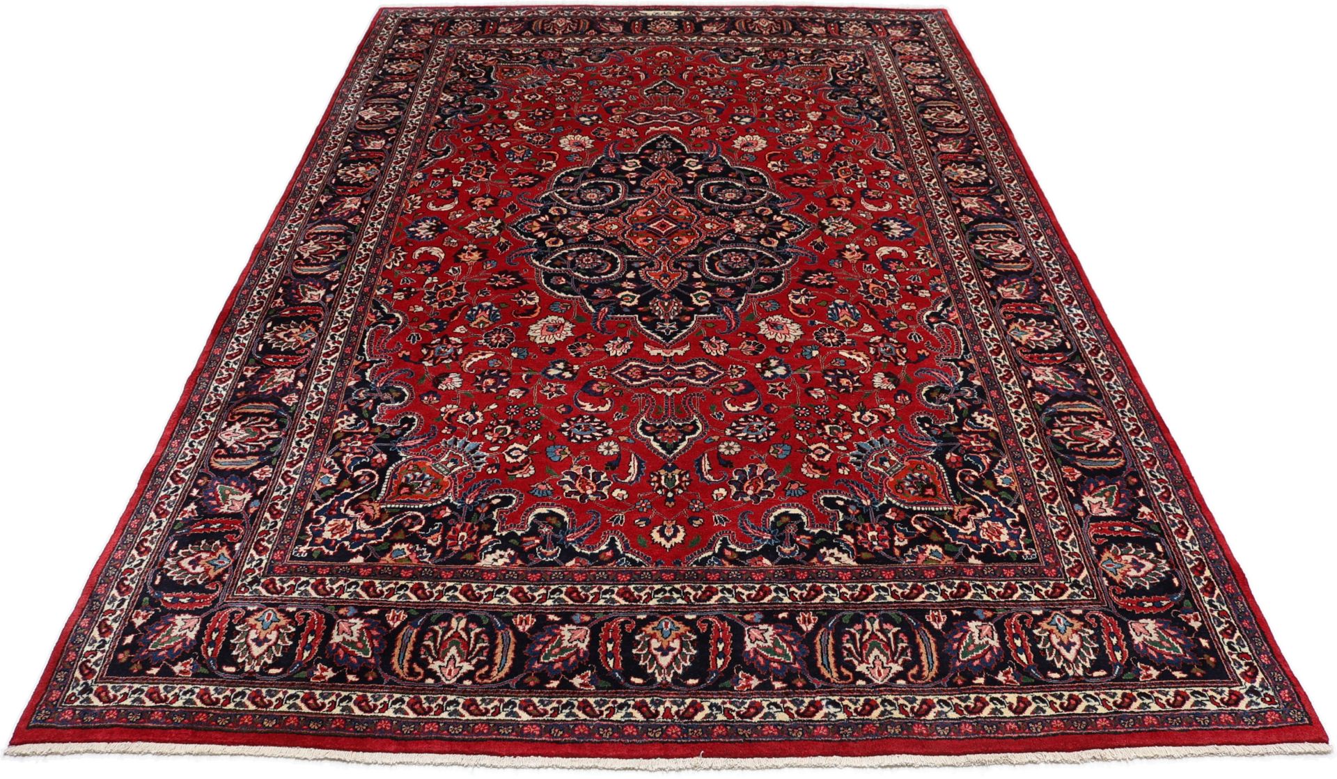 Handgeknüpfter Mashhad Perserteppich 247 × 367 cm