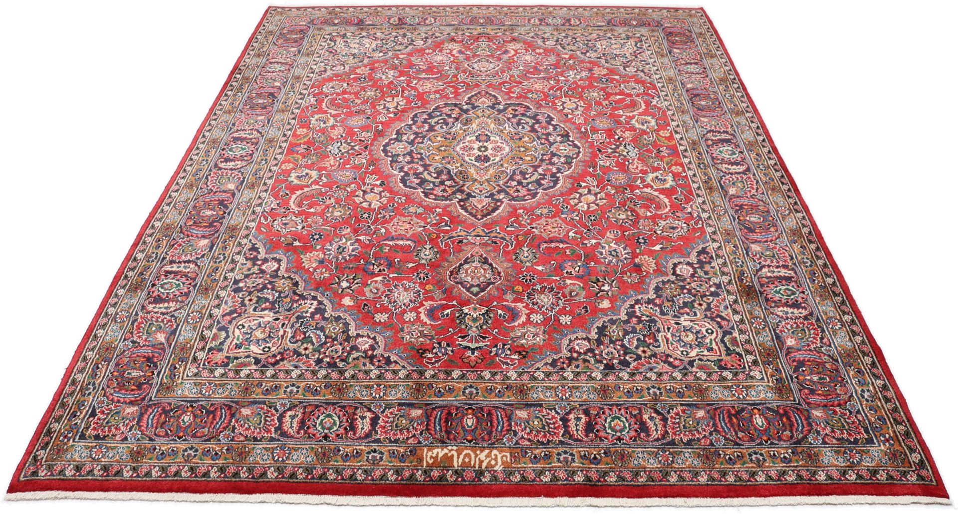 perserteppich-mashad-252-x-335-cm-schurwolle-handgeknupft-floral-1 Handgeknüpfter Mashhad Perserteppich, 252 × 335 cm, Wolle