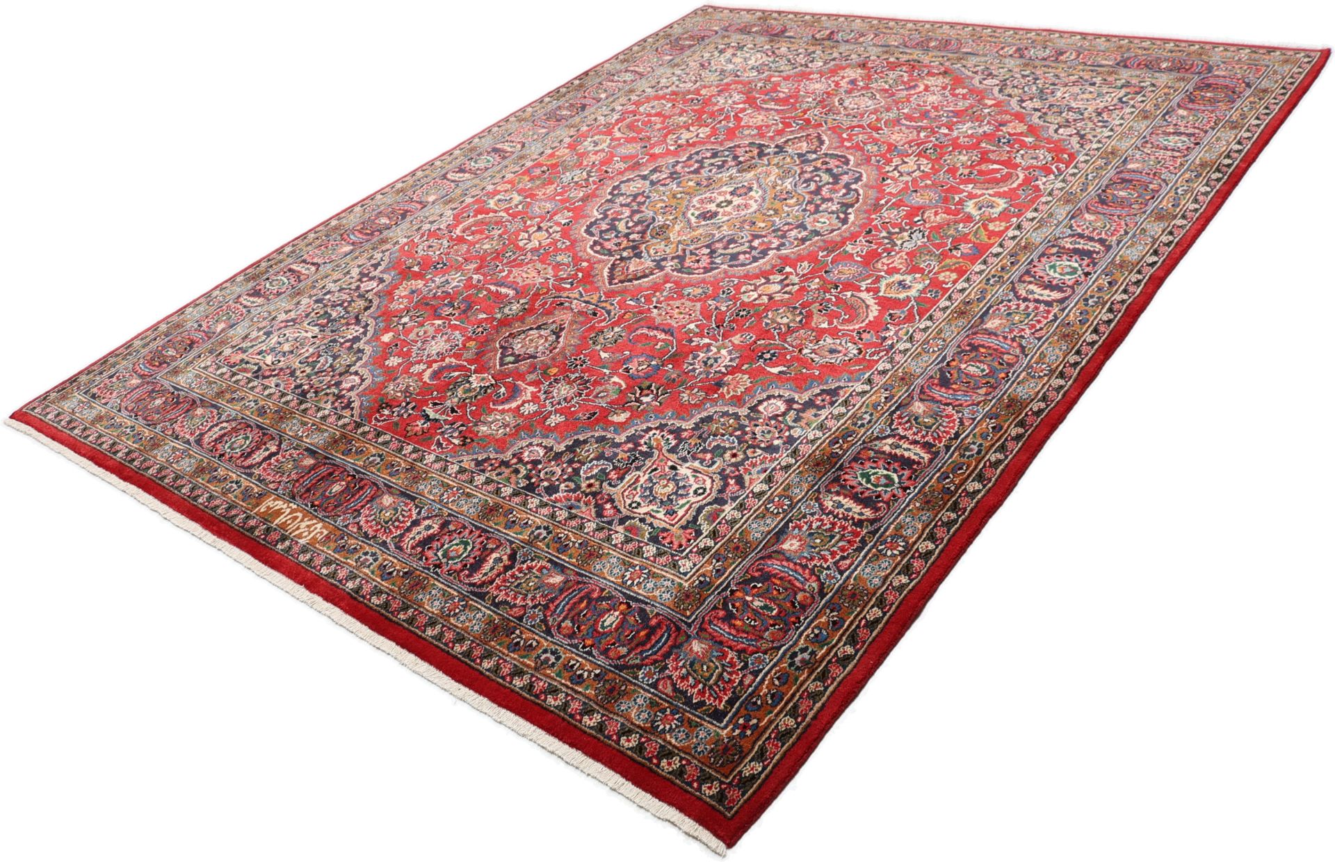 perserteppich-mashad-252-x-335-cm-schurwolle-handgeknupft-floral-2 Handgeknüpfter Mashhad Perserteppich, 252 × 335 cm, Wolle