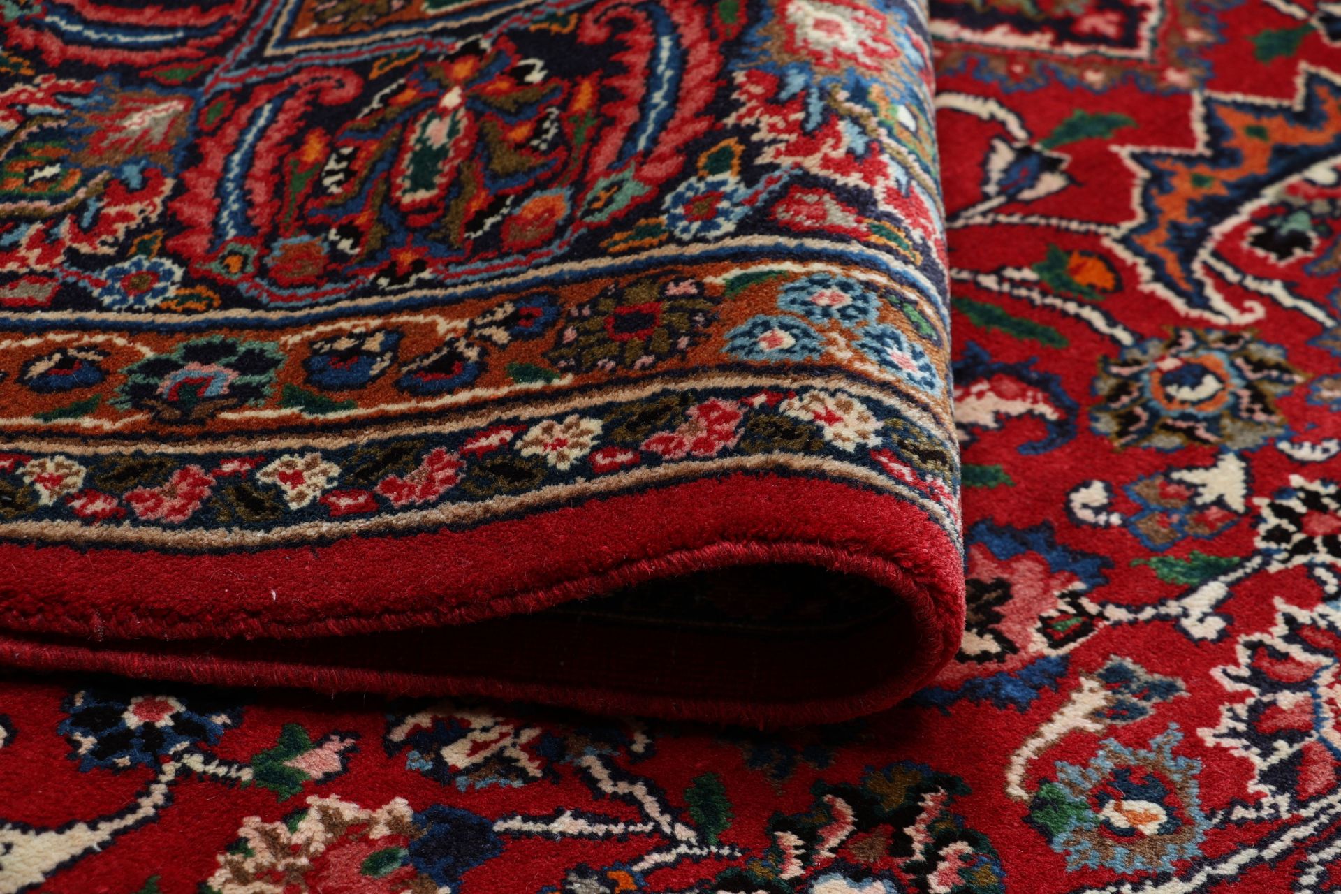perserteppich-mashad-252-x-335-cm-schurwolle-handgeknupft-floral-9 Handgeknüpfter Mashhad Perserteppich, 252 × 335 cm, Wolle
