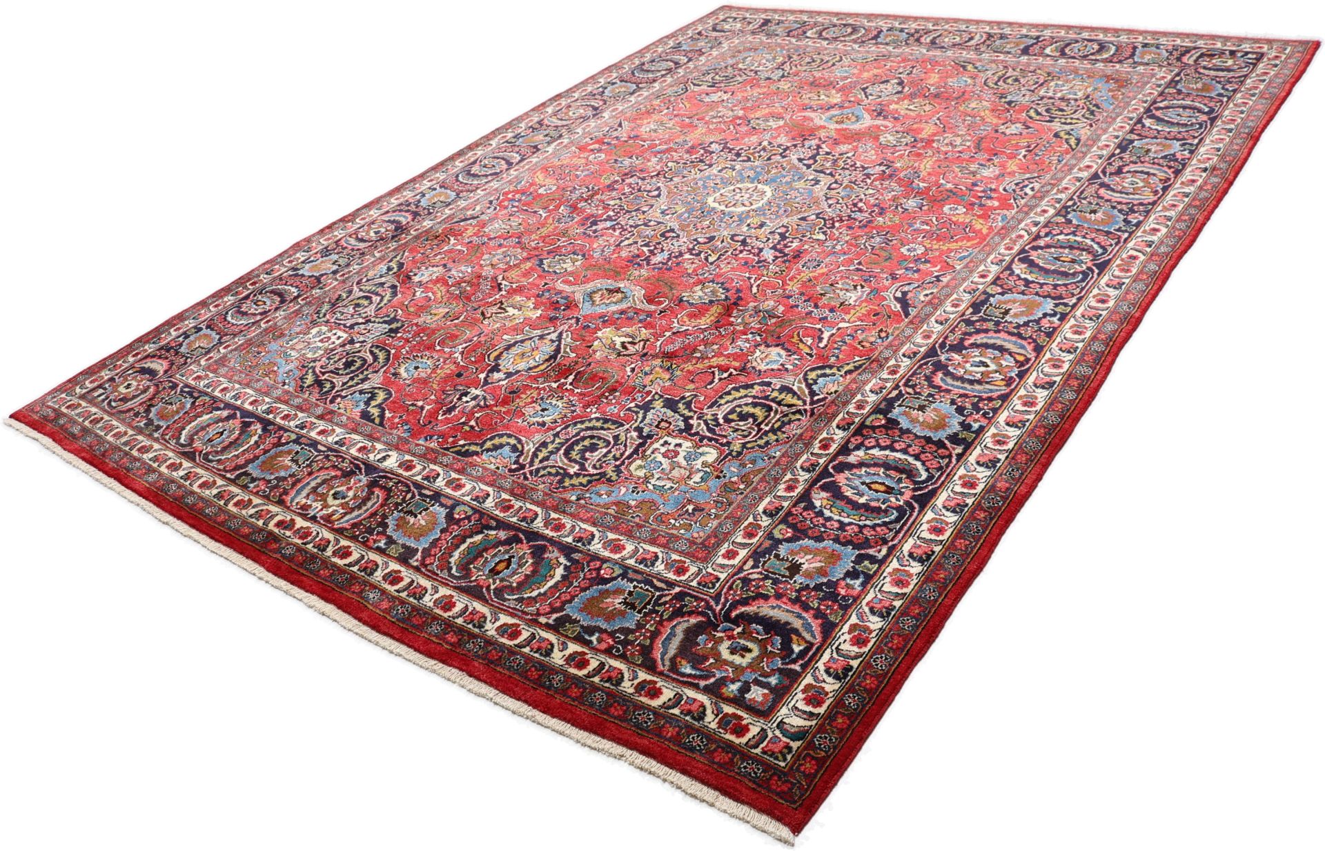 perserteppich-mashad-250-x-350-cm-schurwolle-handgeknupft-5 Handgeknüpfter Mashhad Perserteppich, 250 × 350 cm, Wolle