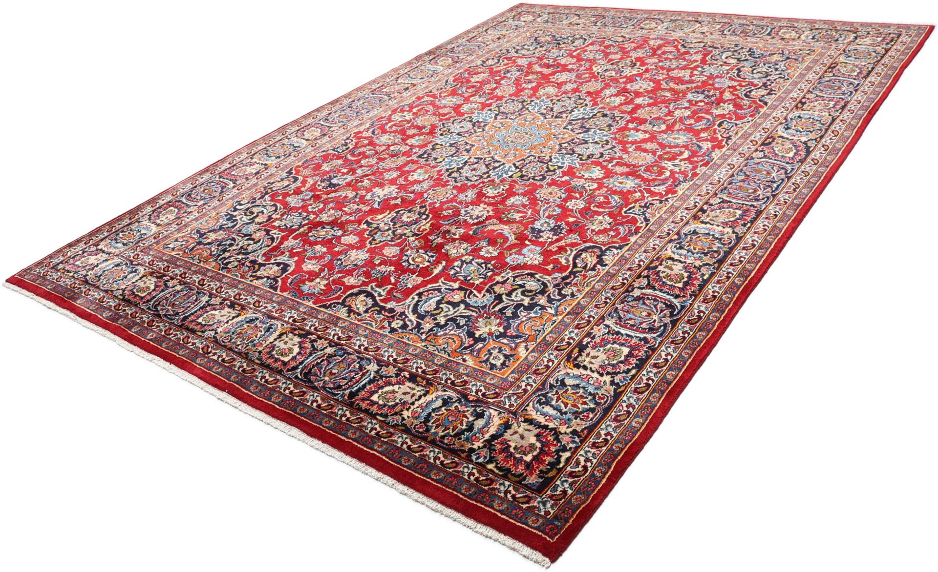 Handgeknüpfter Mashhad Perserteppich, 245 × 356 cm, Wolle