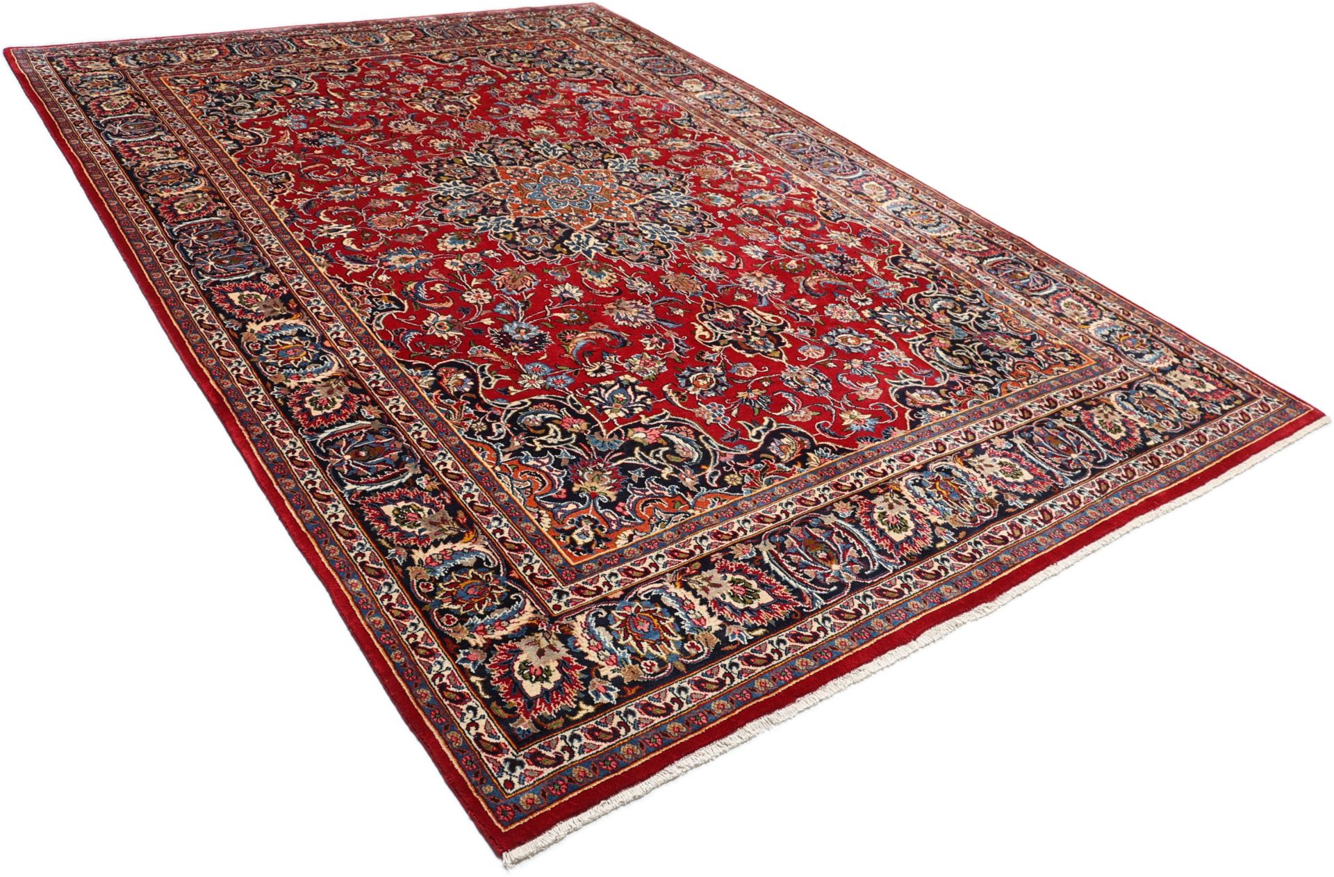 Handgeknüpfter Mashhad Perserteppich, 245 × 356 cm, Wolle