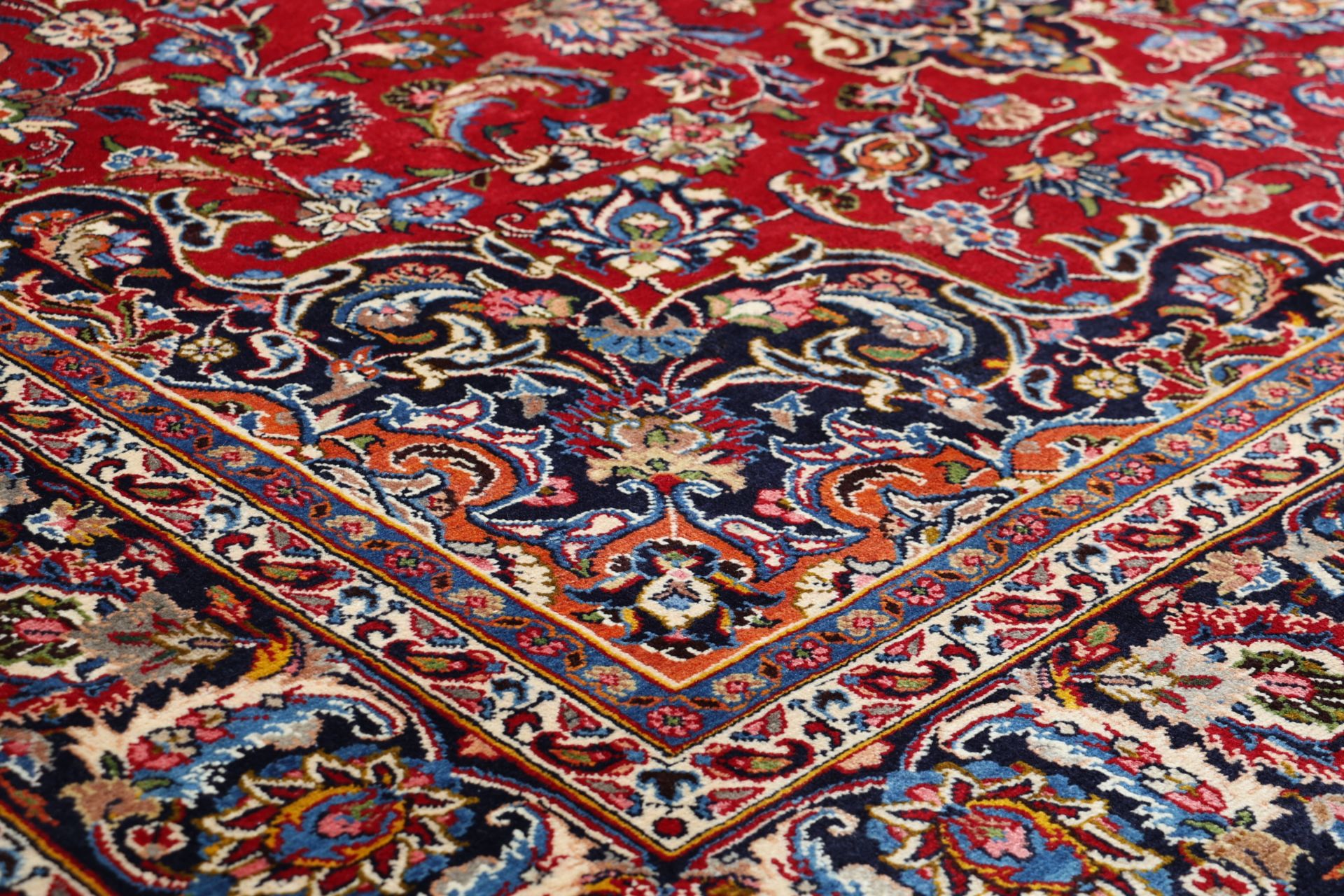 Handgeknüpfter Mashhad Perserteppich, 245 × 356 cm, Wolle