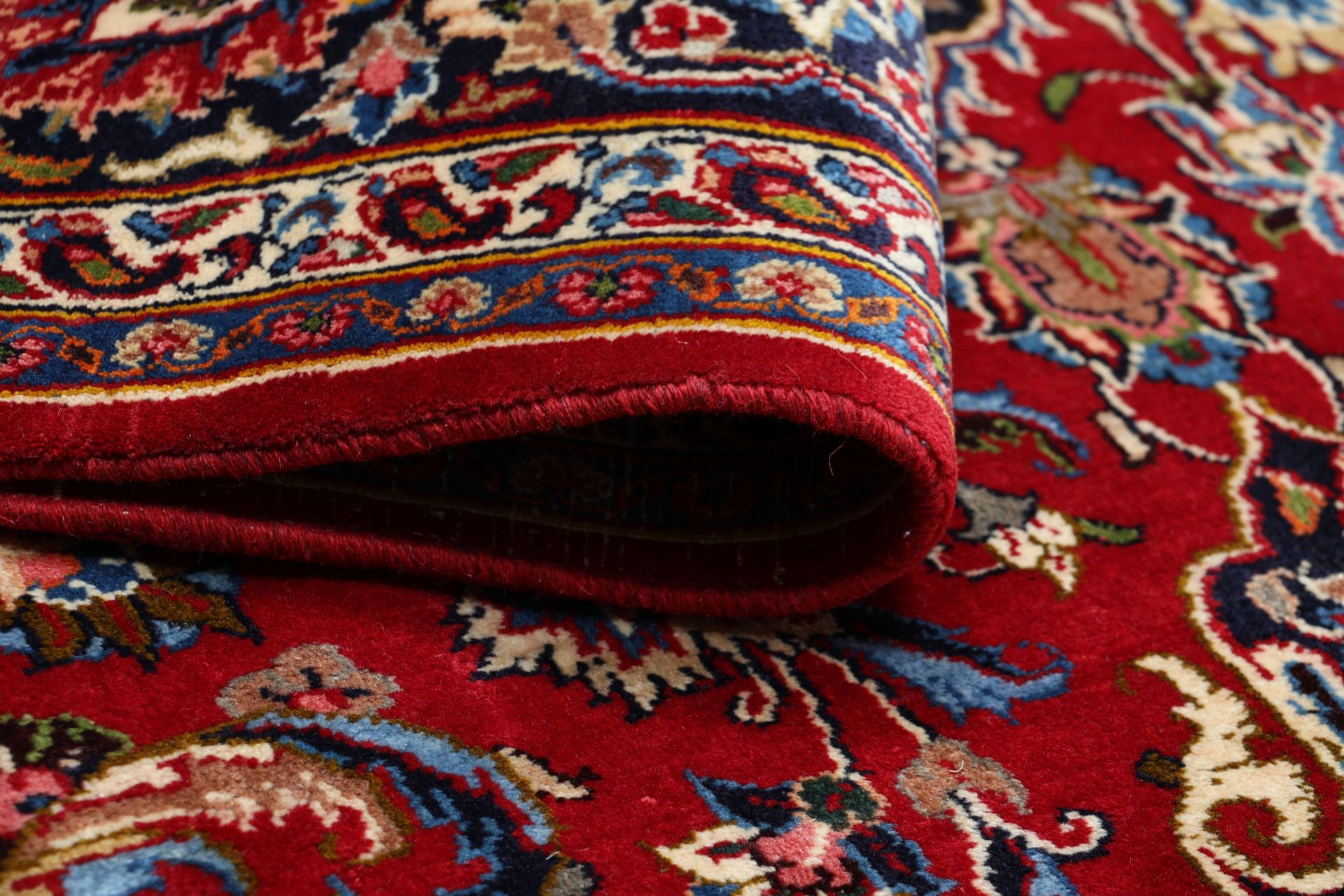 Handgeknüpfter Mashhad Perserteppich, 245 × 356 cm, Wolle