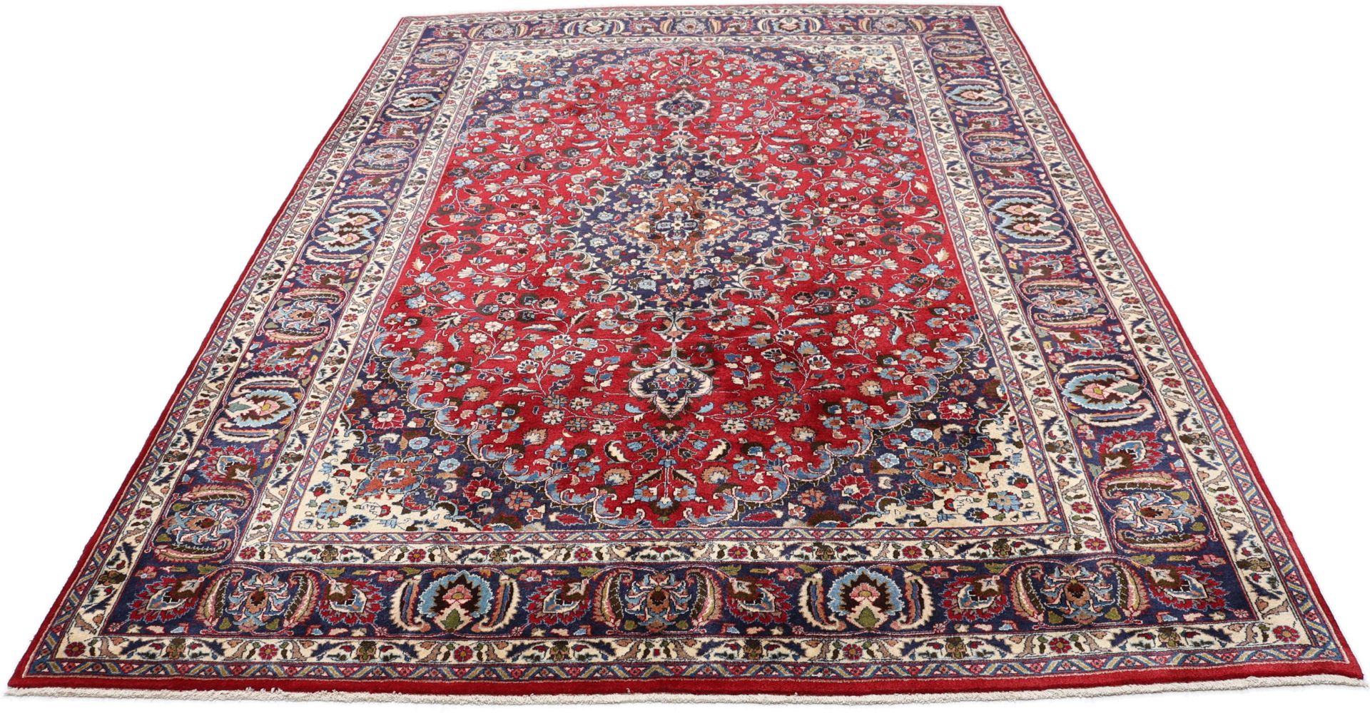 Mashhad Perserteppich 245 × 335 cm aus Wolle, handgeknüpft