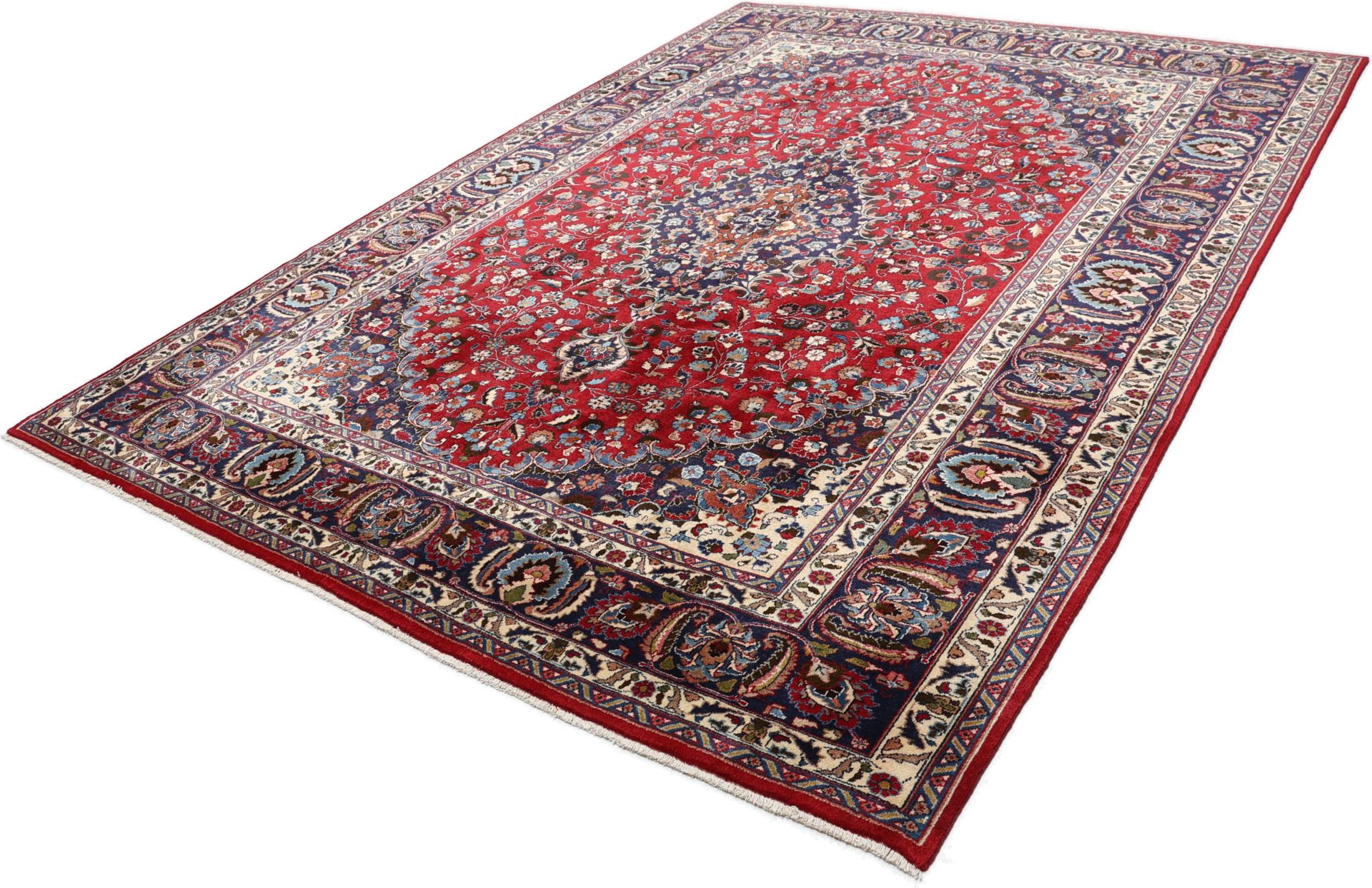 Mashhad Perserteppich 245 × 335 cm aus Wolle, handgeknüpft