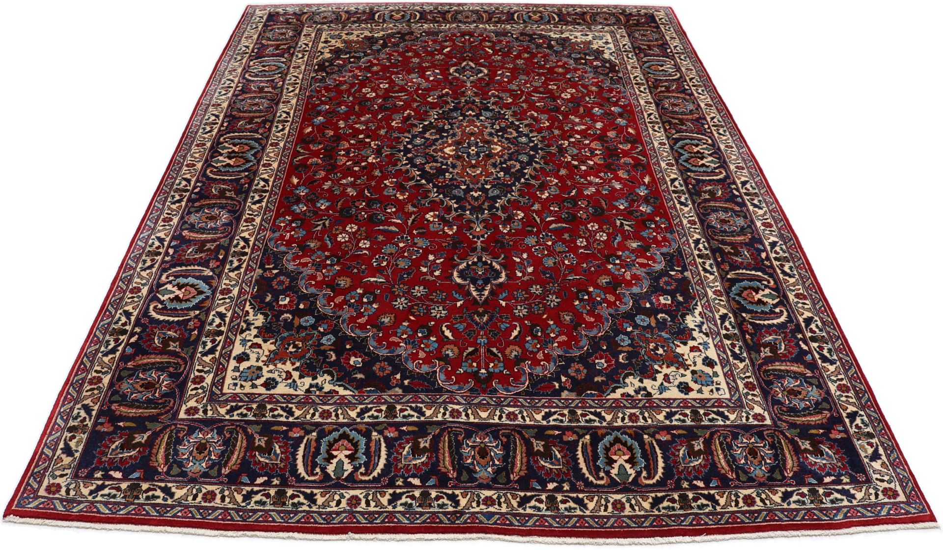Mashhad Perserteppich 245 × 335 cm aus Wolle, handgeknüpft