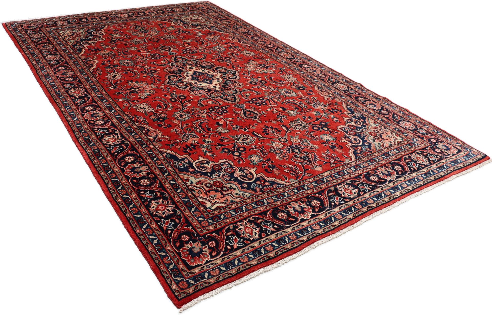 Handgeknüpfter Hamadan Perserteppich 225 × 347 cm