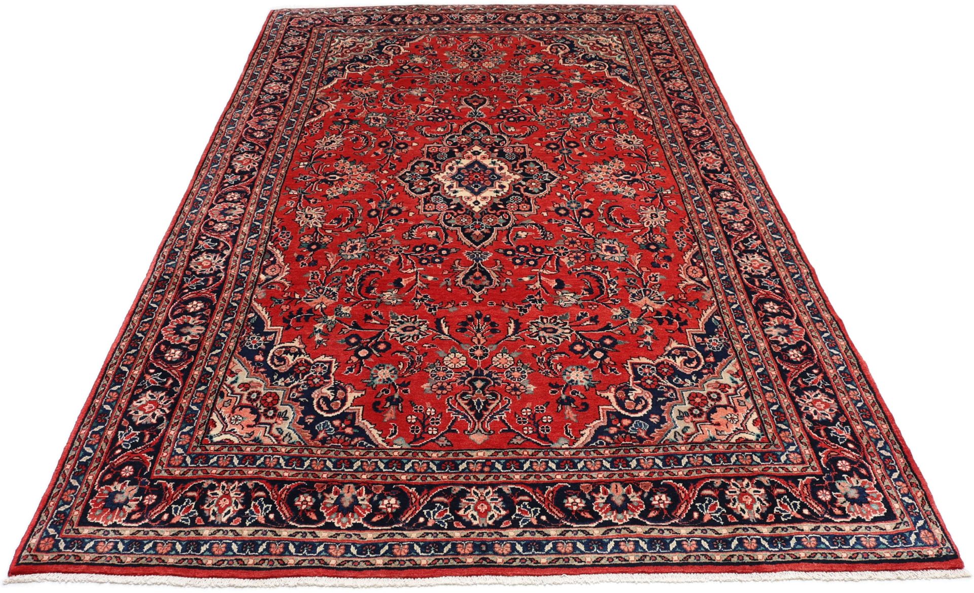 Handgeknüpfter Hamadan Perserteppich 225 × 347 cm