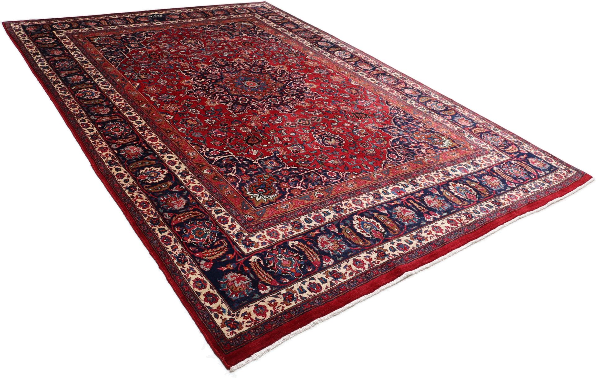Mashhad Perserteppich aus Iran, 243 × 350 cm