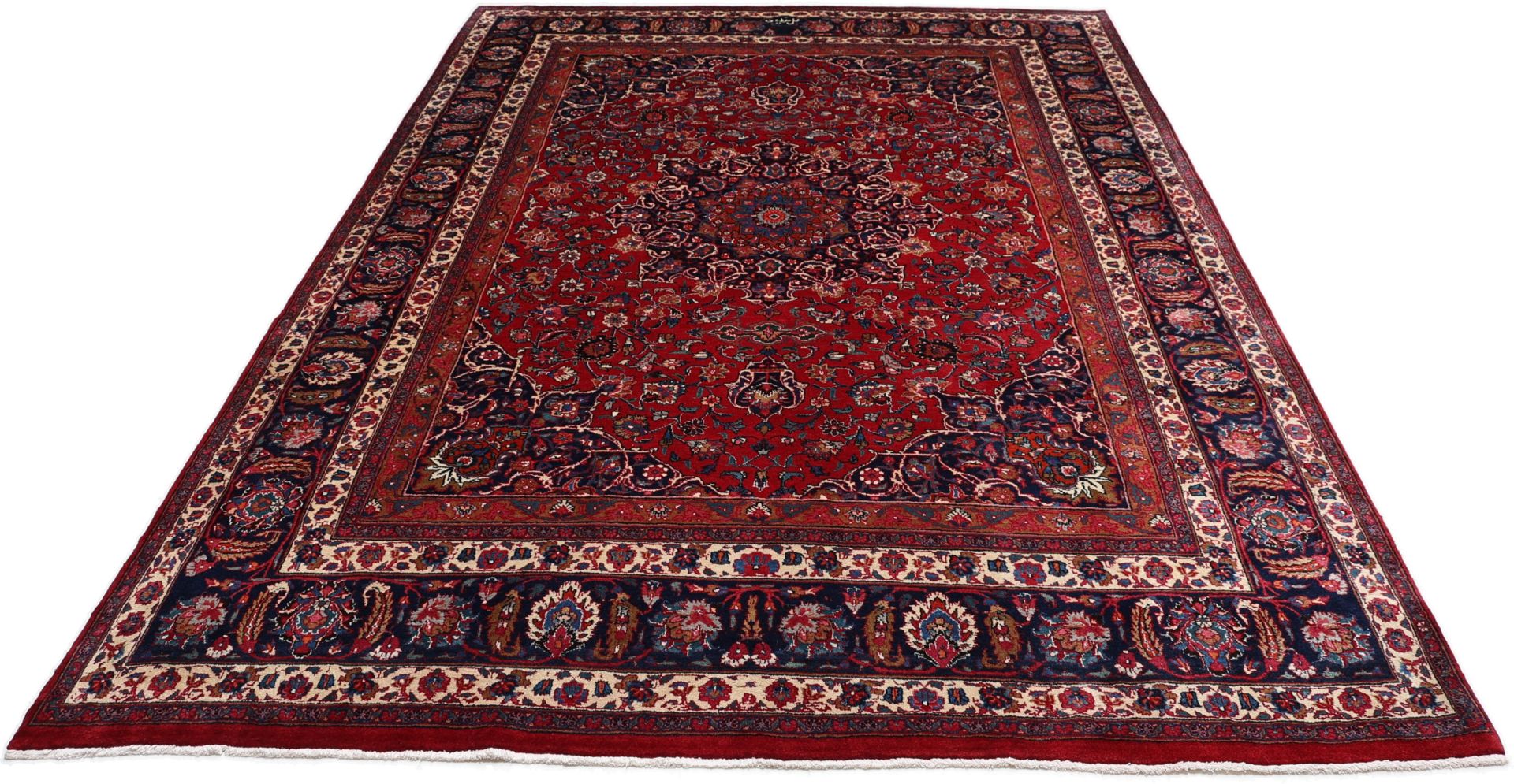 Mashhad Perserteppich aus Iran, 243 × 350 cm