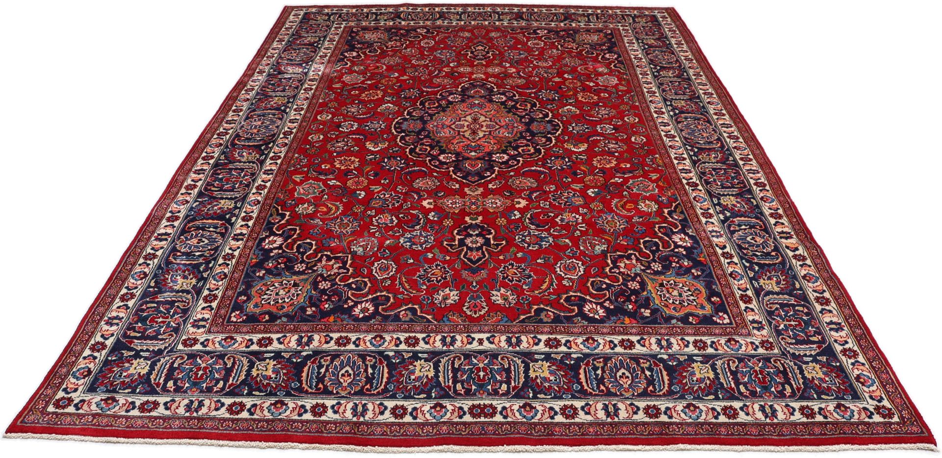 Handgeknüpfter Mashhad Perserteppich 237 × 344 cm