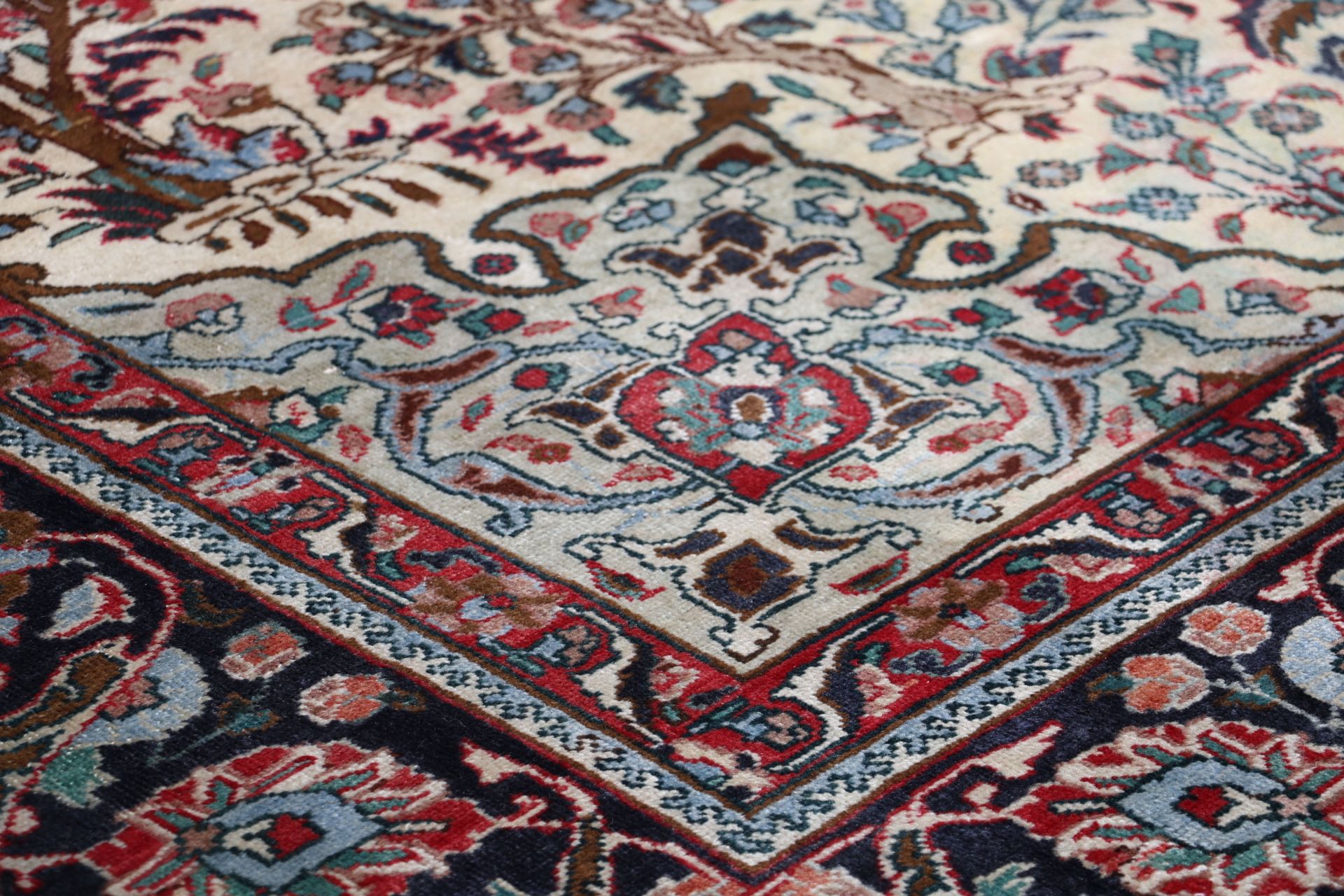 Handgeknüpfter Täbriz Perserteppich, 246 × 355 cm, Wolle