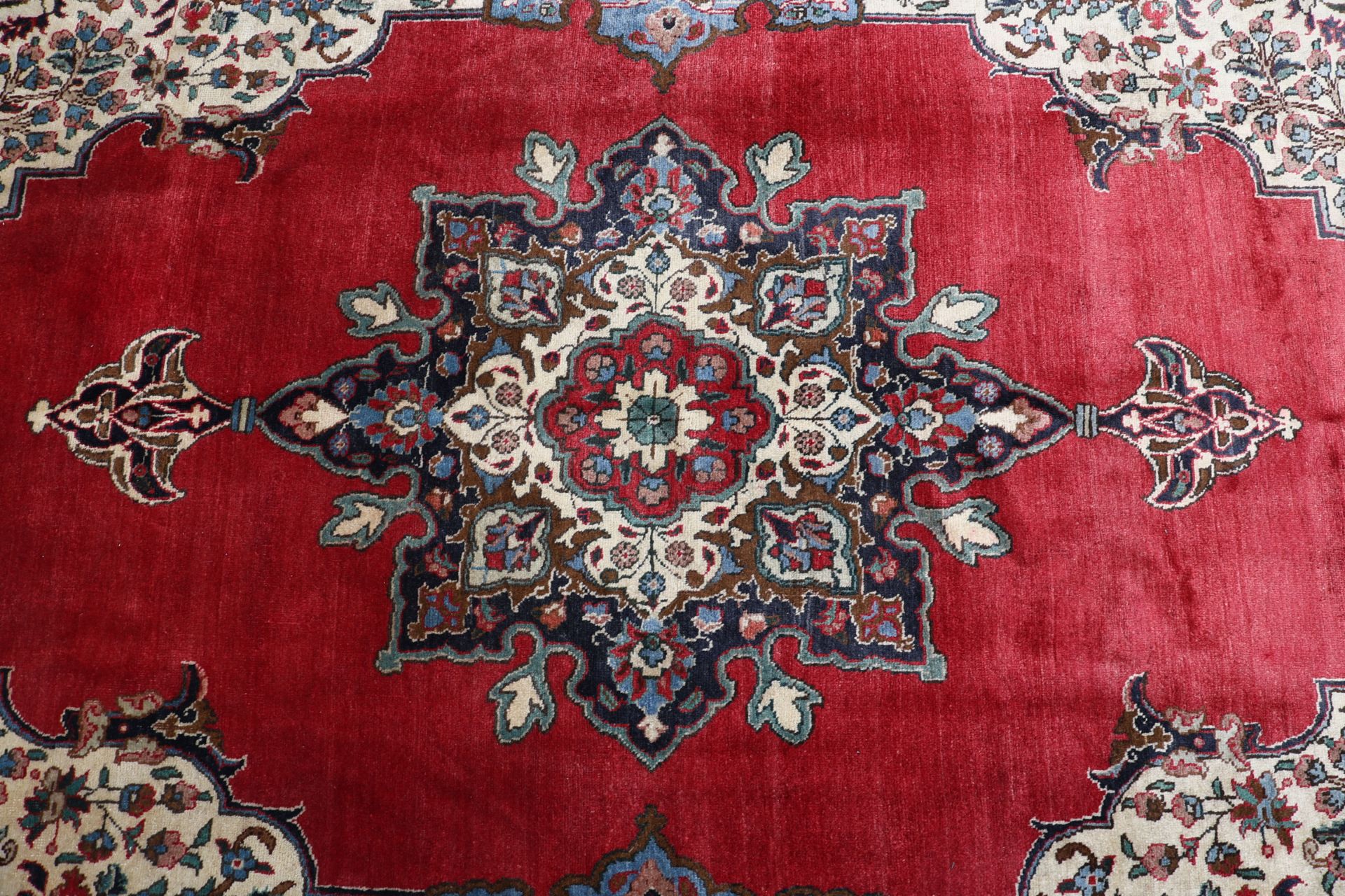 Handgeknüpfter Täbriz Perserteppich, 246 × 355 cm, Wolle