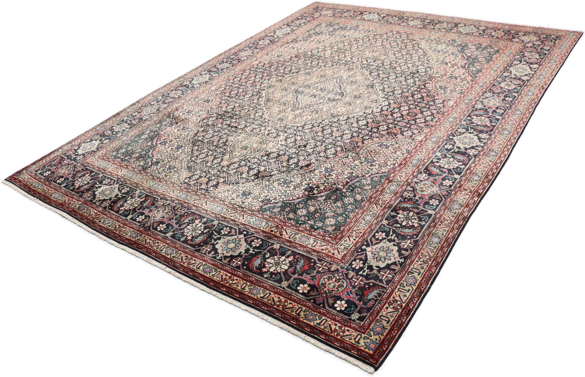 Täbriz Perserteppich 246 × 342 cm aus Wolle, handgeknüpft