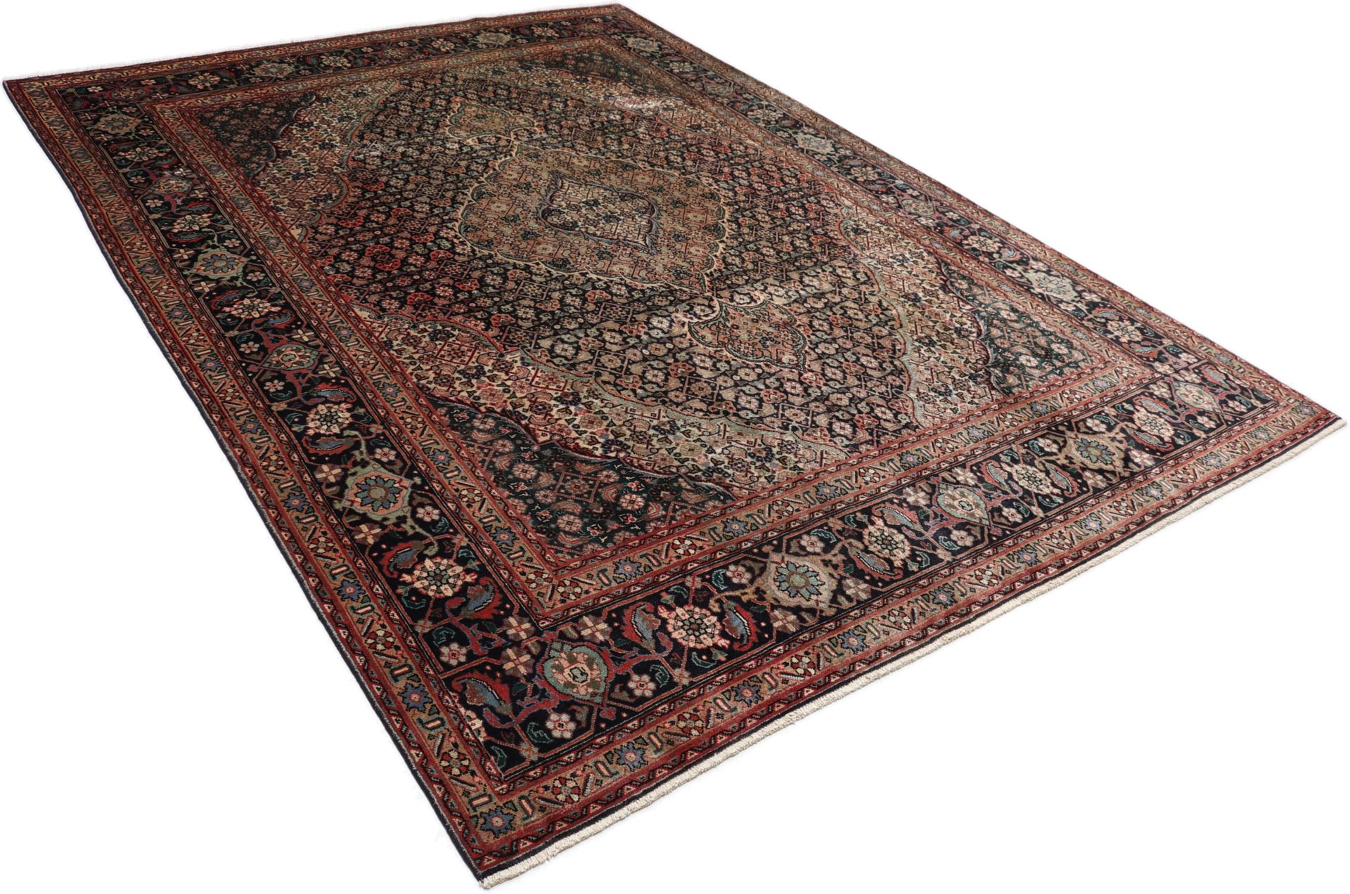 Täbriz Perserteppich 246 × 342 cm aus Wolle, handgeknüpft