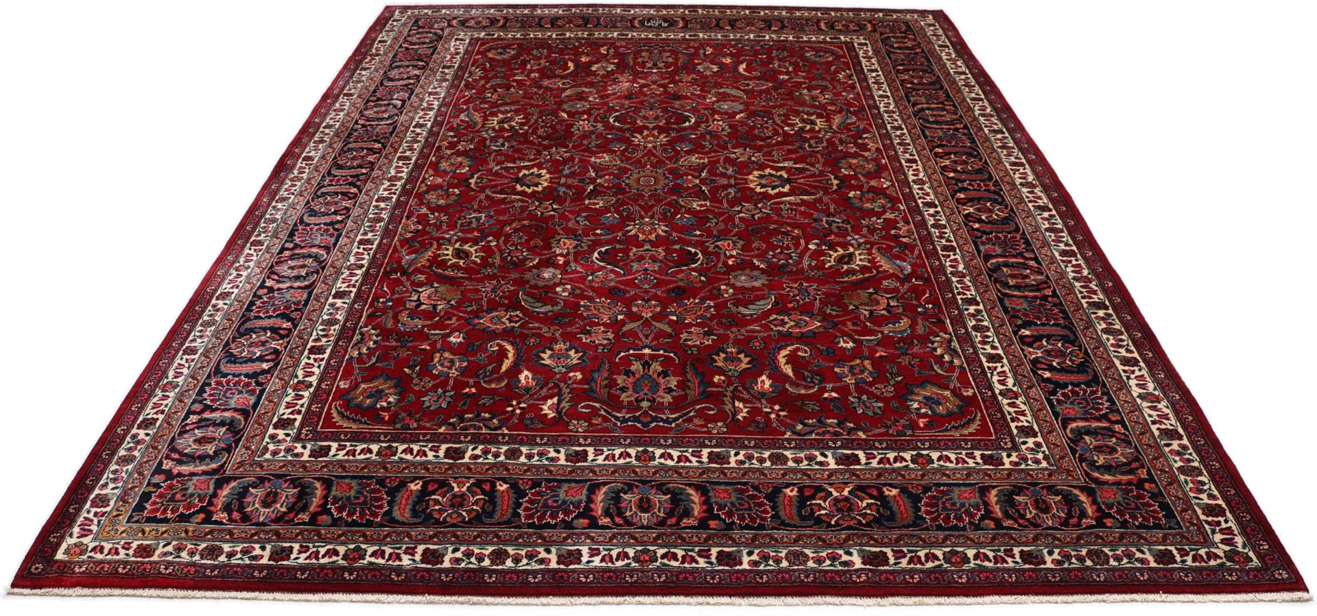 Mashhad Perserteppich aus Iran, 254 × 358 cm