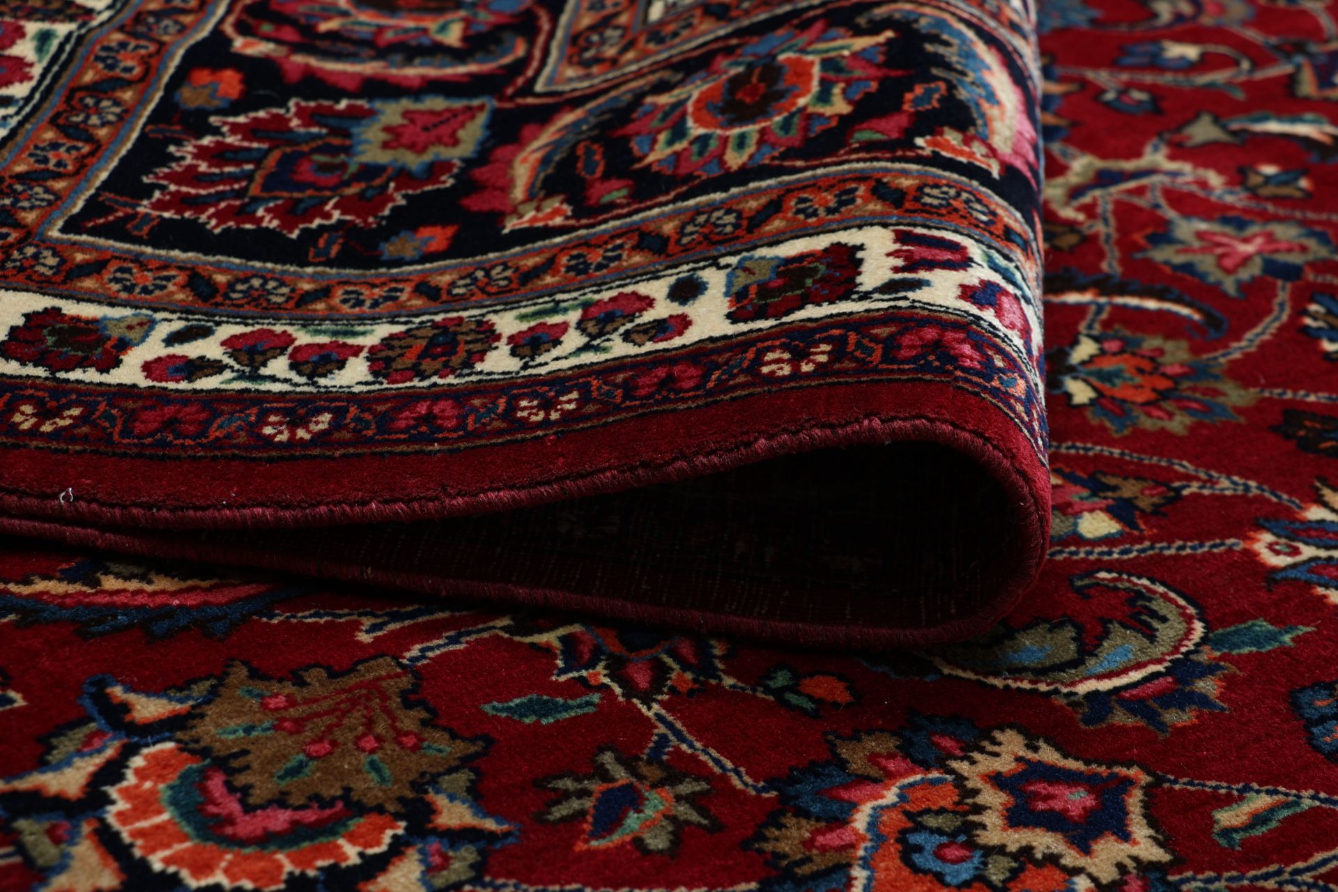 Mashhad Perserteppich aus Iran, 254 × 358 cm