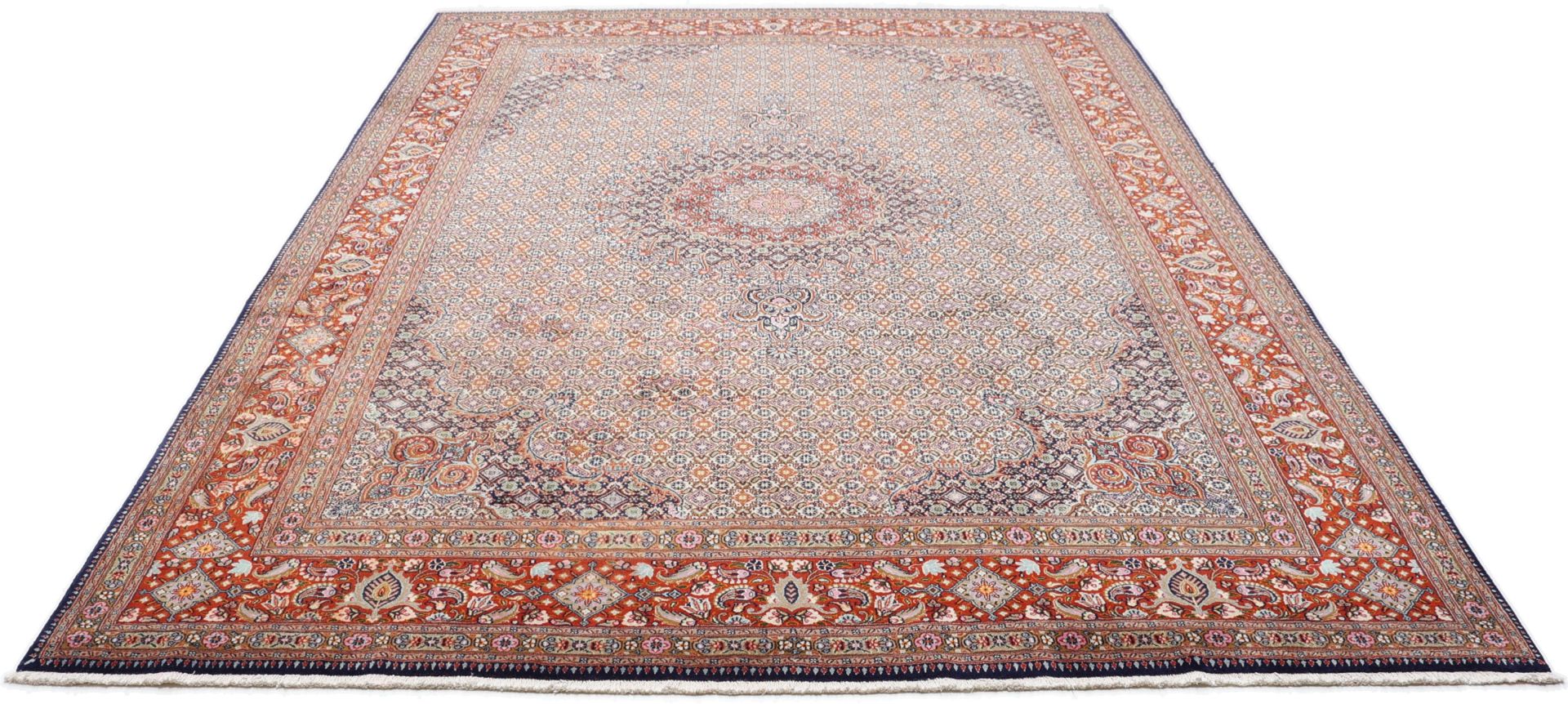 Moud Perserteppich 260 × 363 cm aus Wolle, handgeknüpft