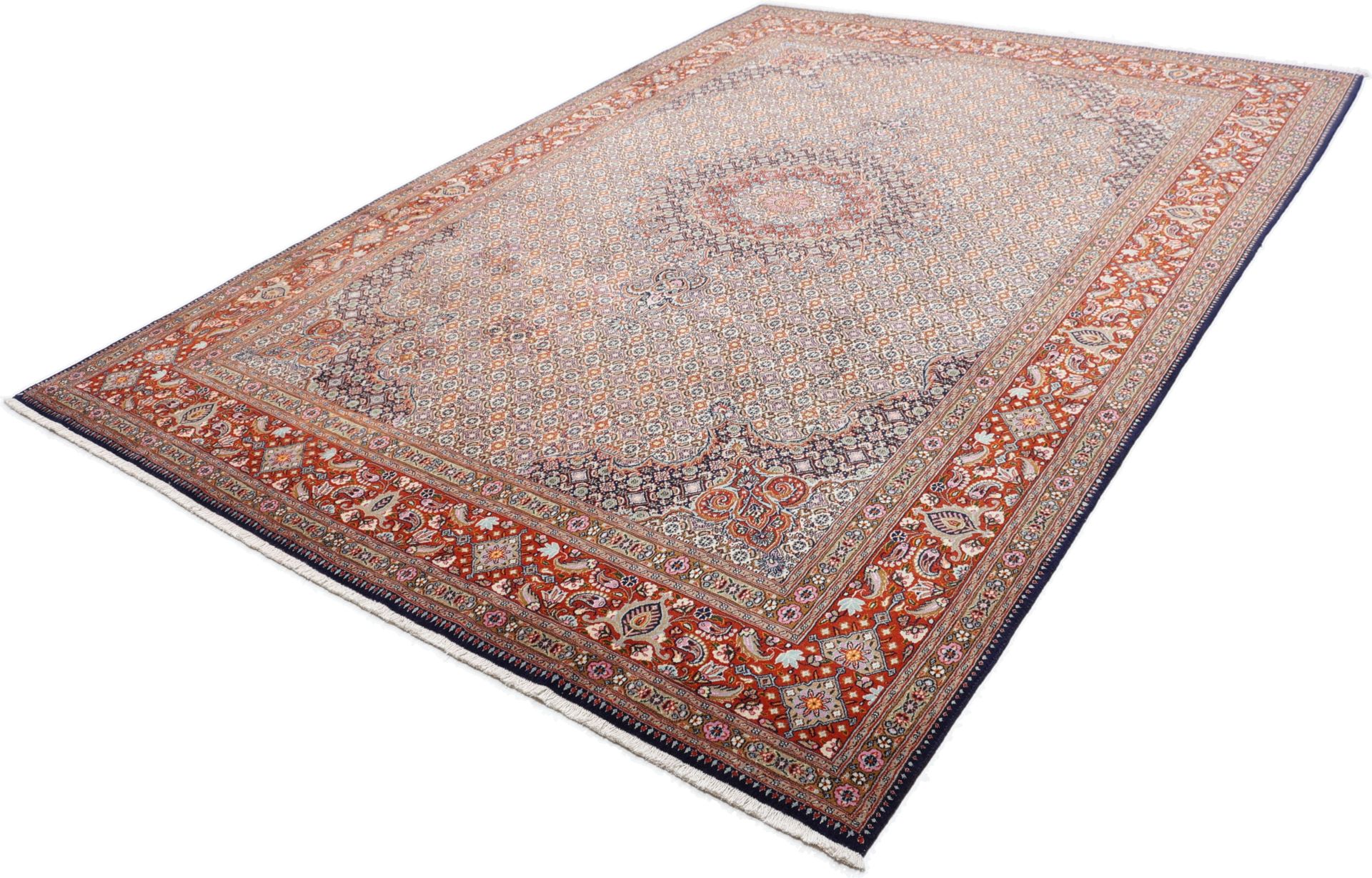 Moud Perserteppich 260 × 363 cm aus Wolle, handgeknüpft