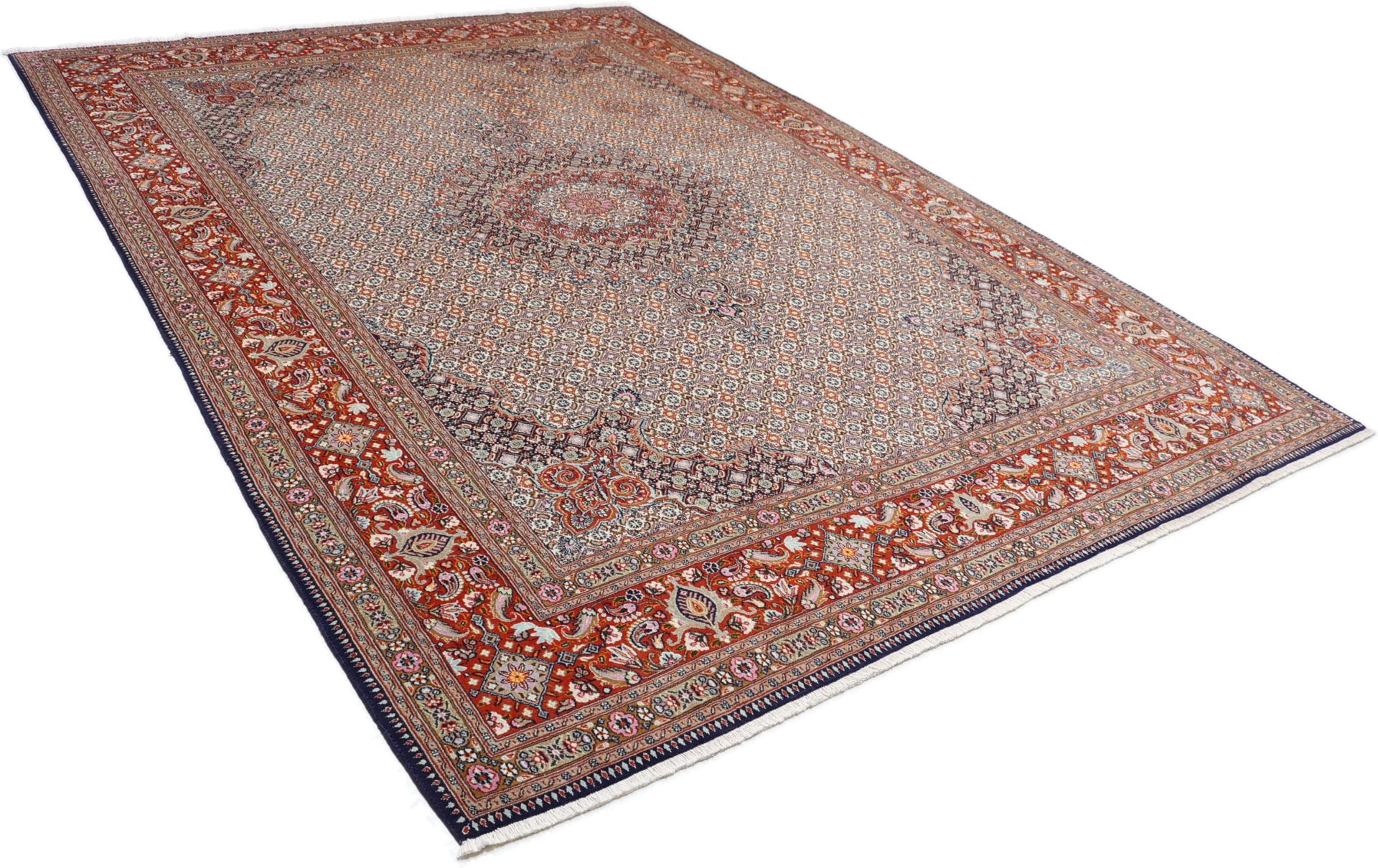 Moud Perserteppich 260 × 363 cm aus Wolle, handgeknüpft