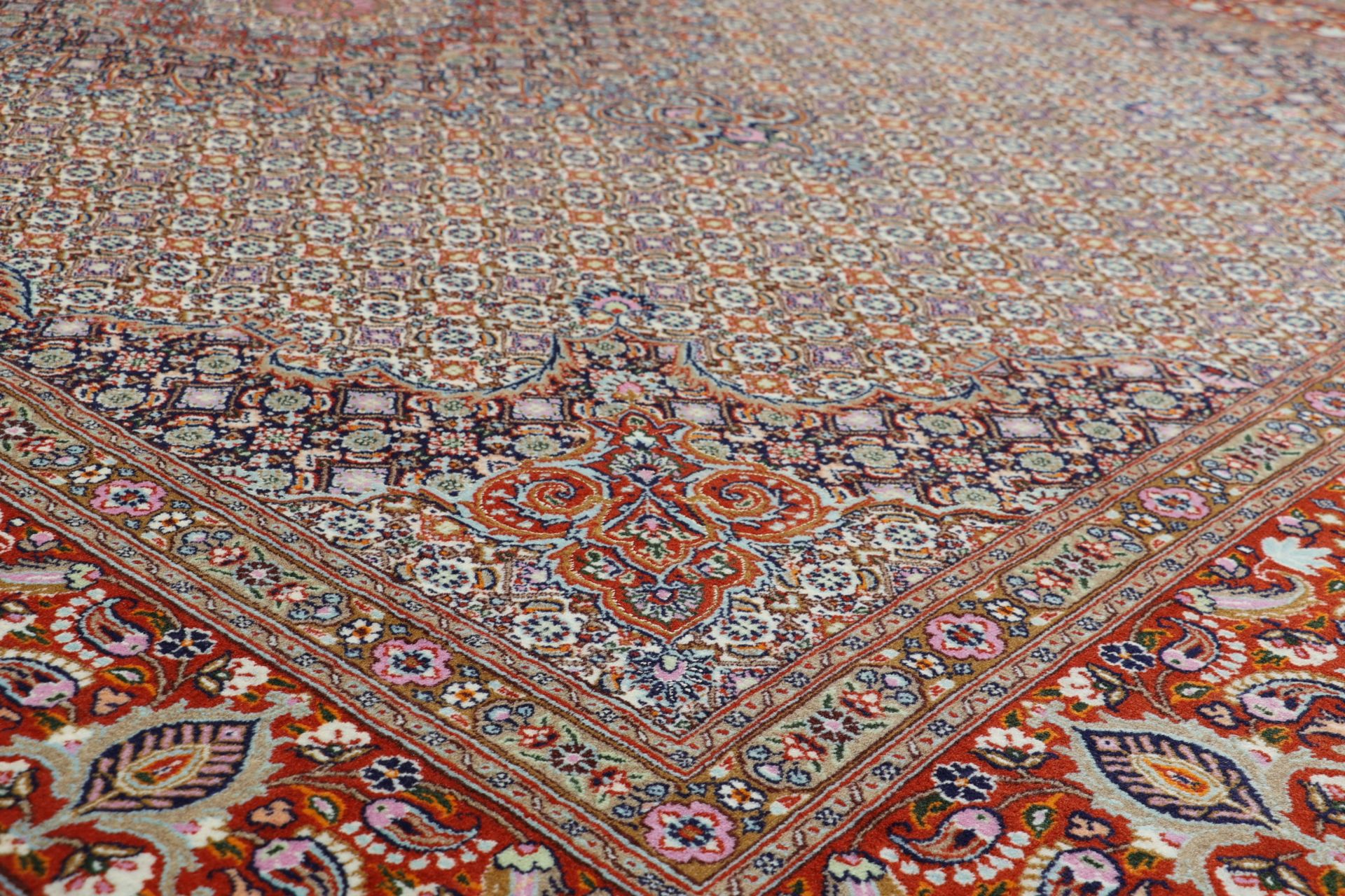 Moud Perserteppich 260 × 363 cm aus Wolle, handgeknüpft