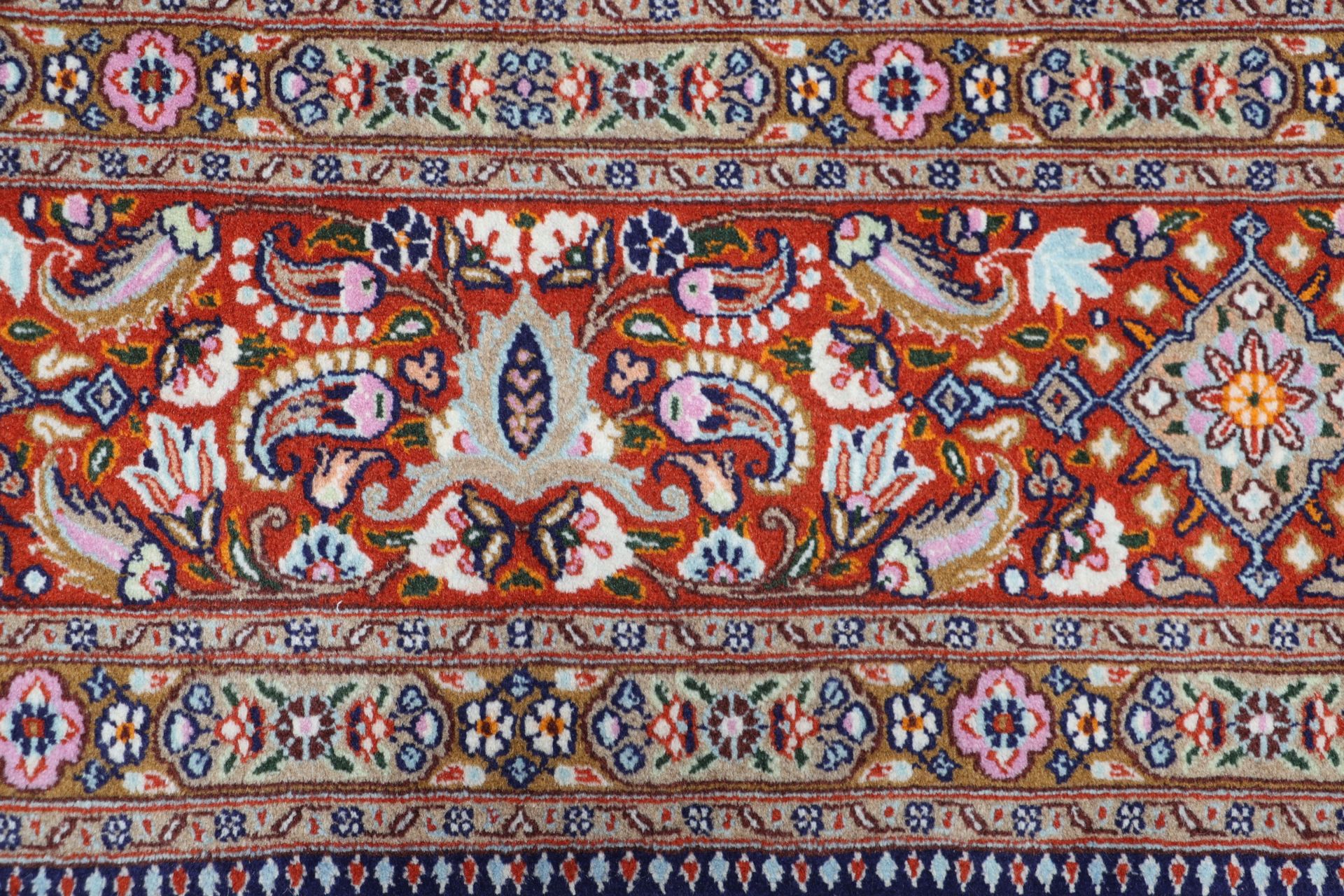 Moud Perserteppich 260 × 363 cm aus Wolle, handgeknüpft