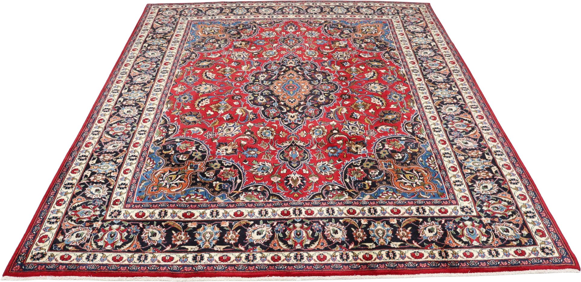 Mashhad Perserteppich aus Iran, 246 × 293 cm