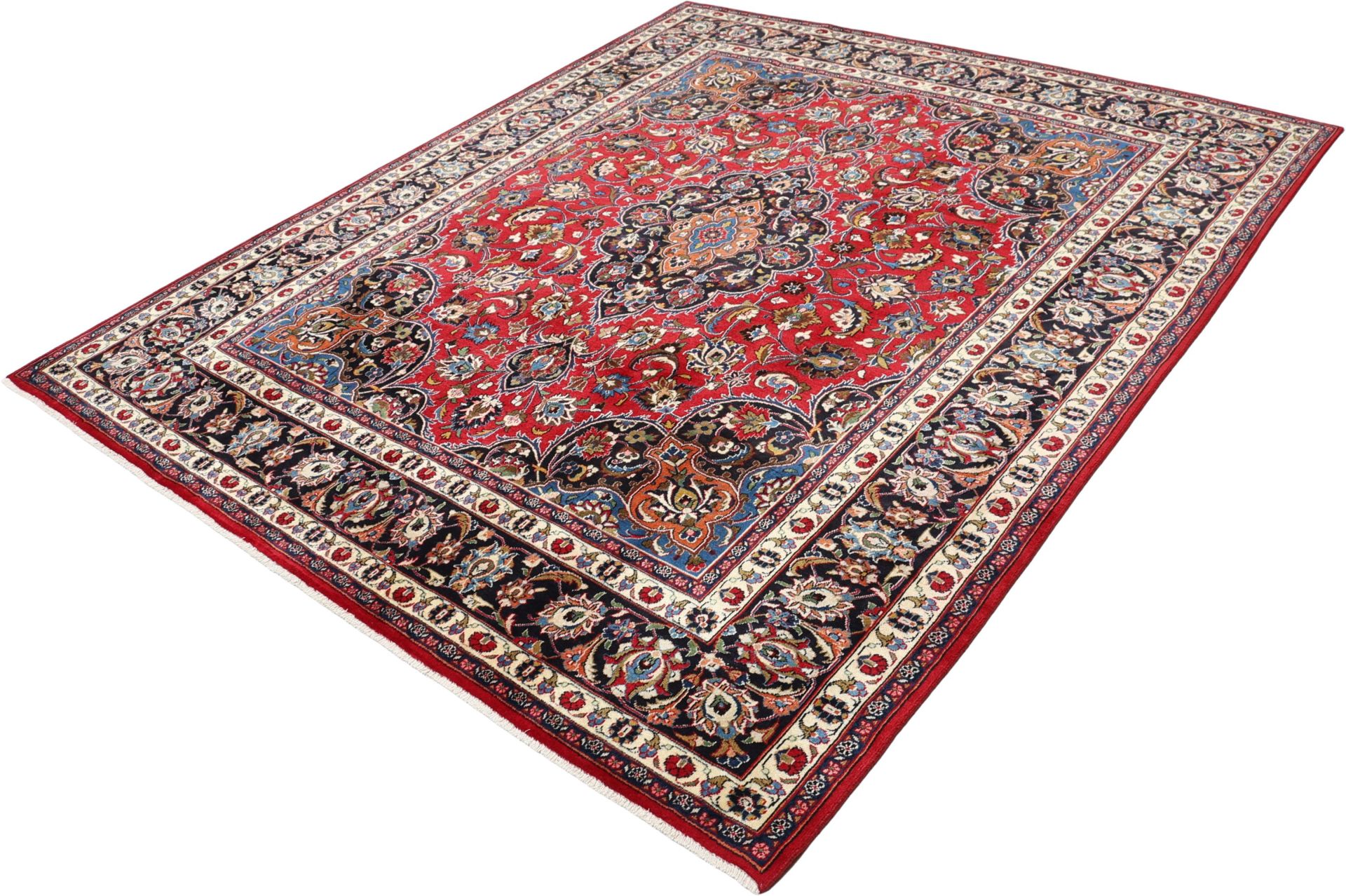 Mashhad Perserteppich aus Iran, 246 × 293 cm
