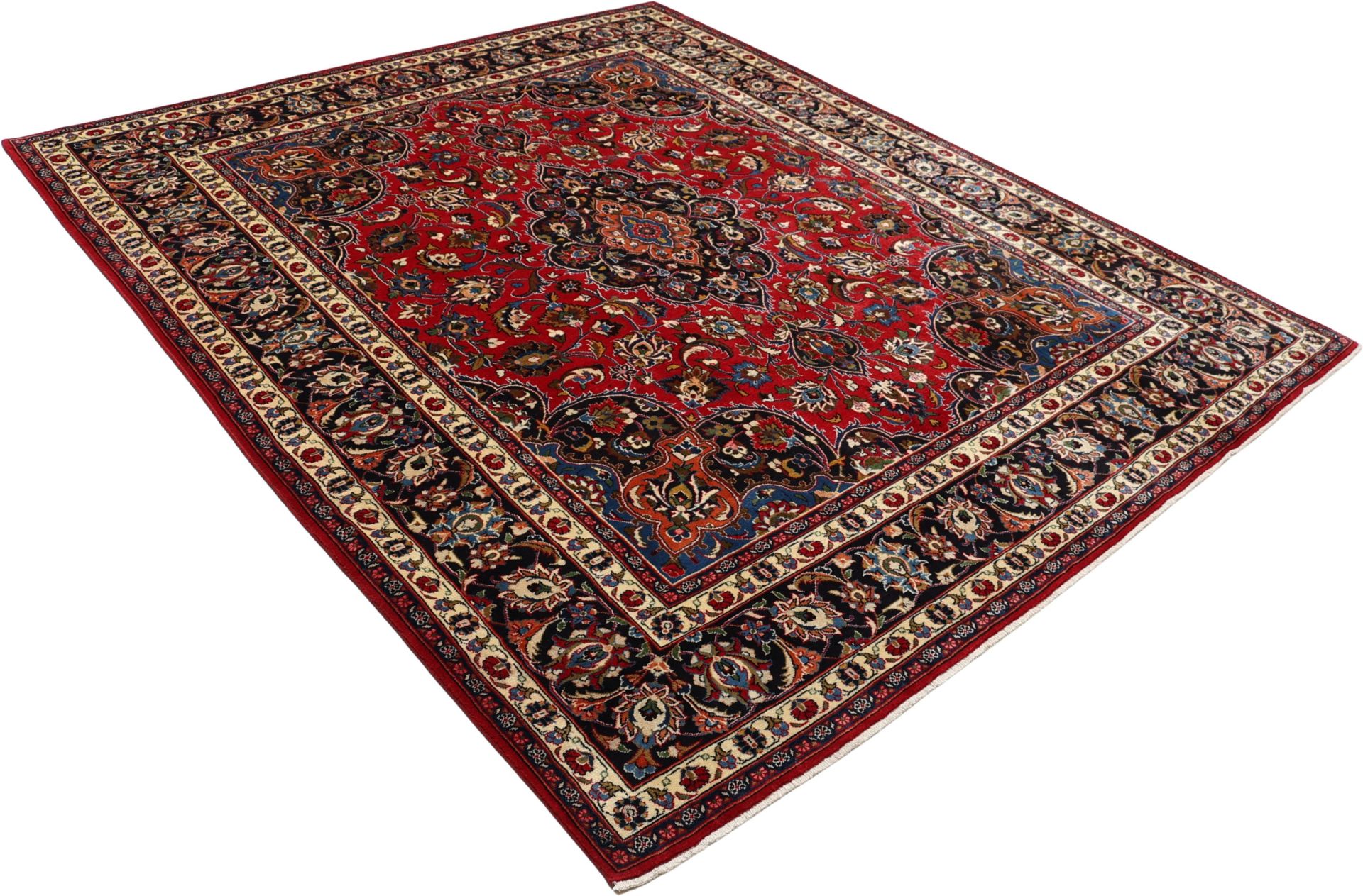 Mashhad Perserteppich aus Iran, 246 × 293 cm