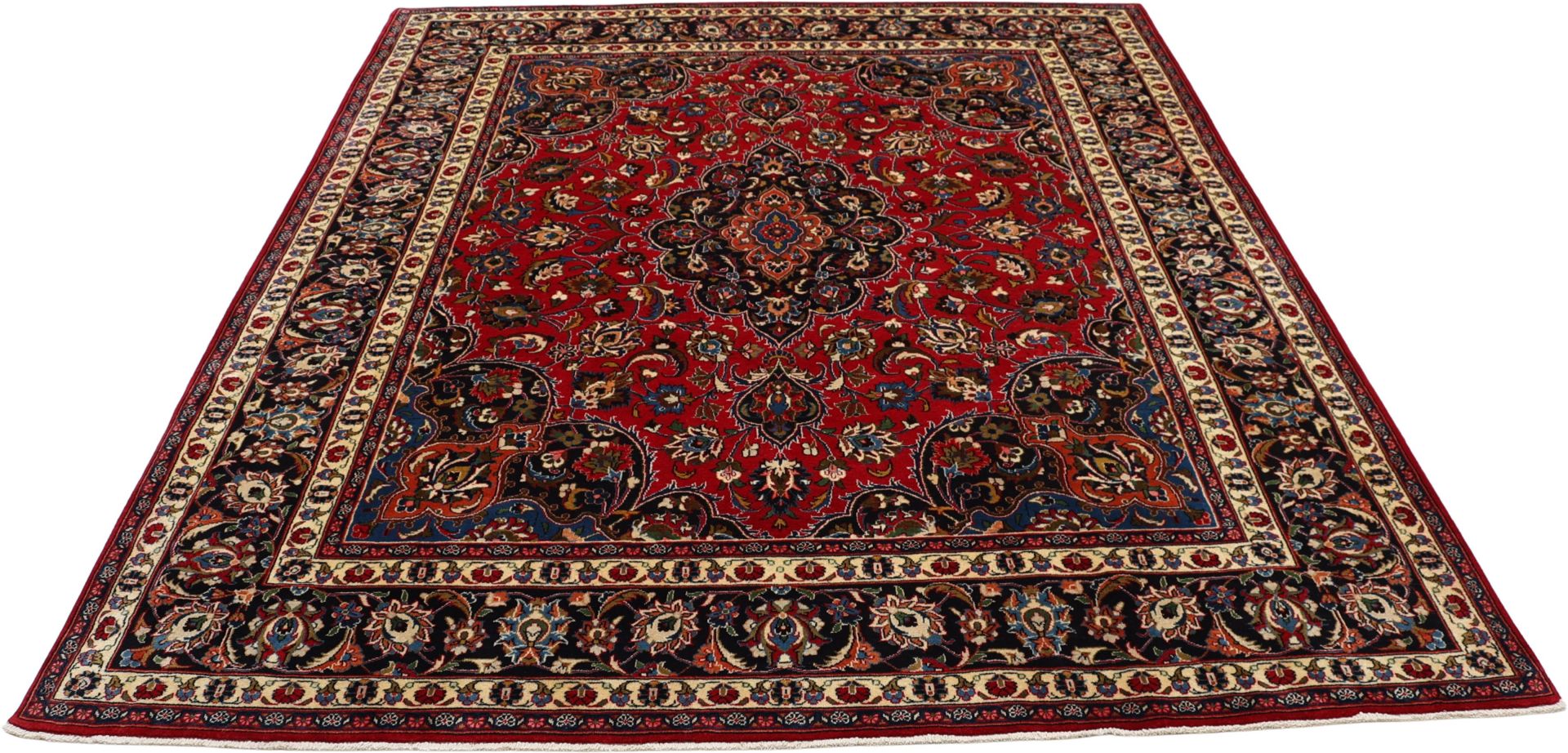 Mashhad Perserteppich aus Iran, 246 × 293 cm