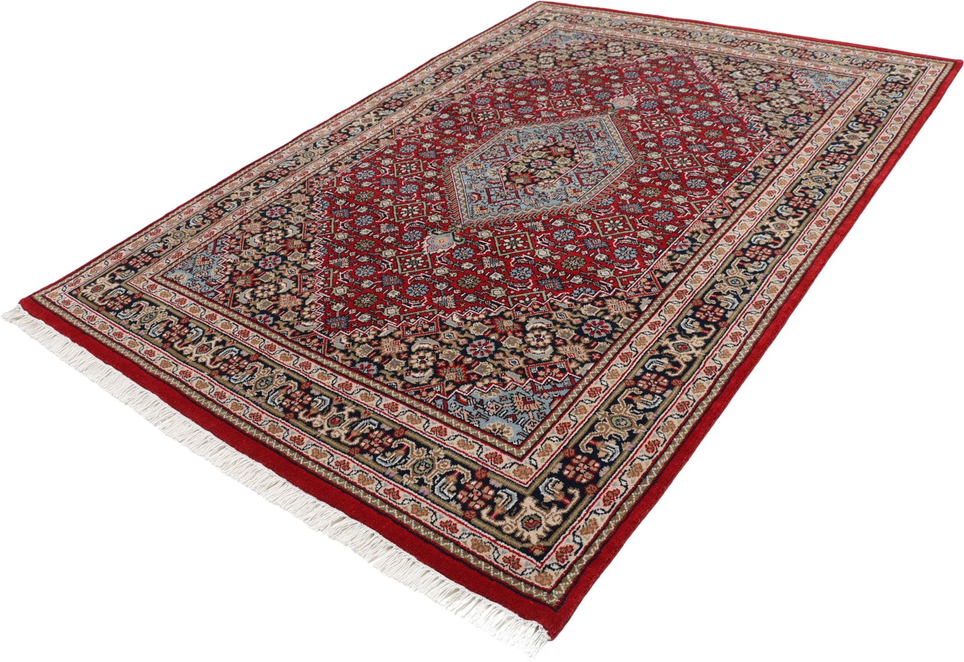 Bijar Orientteppich aus Indien, 142 × 204 cm