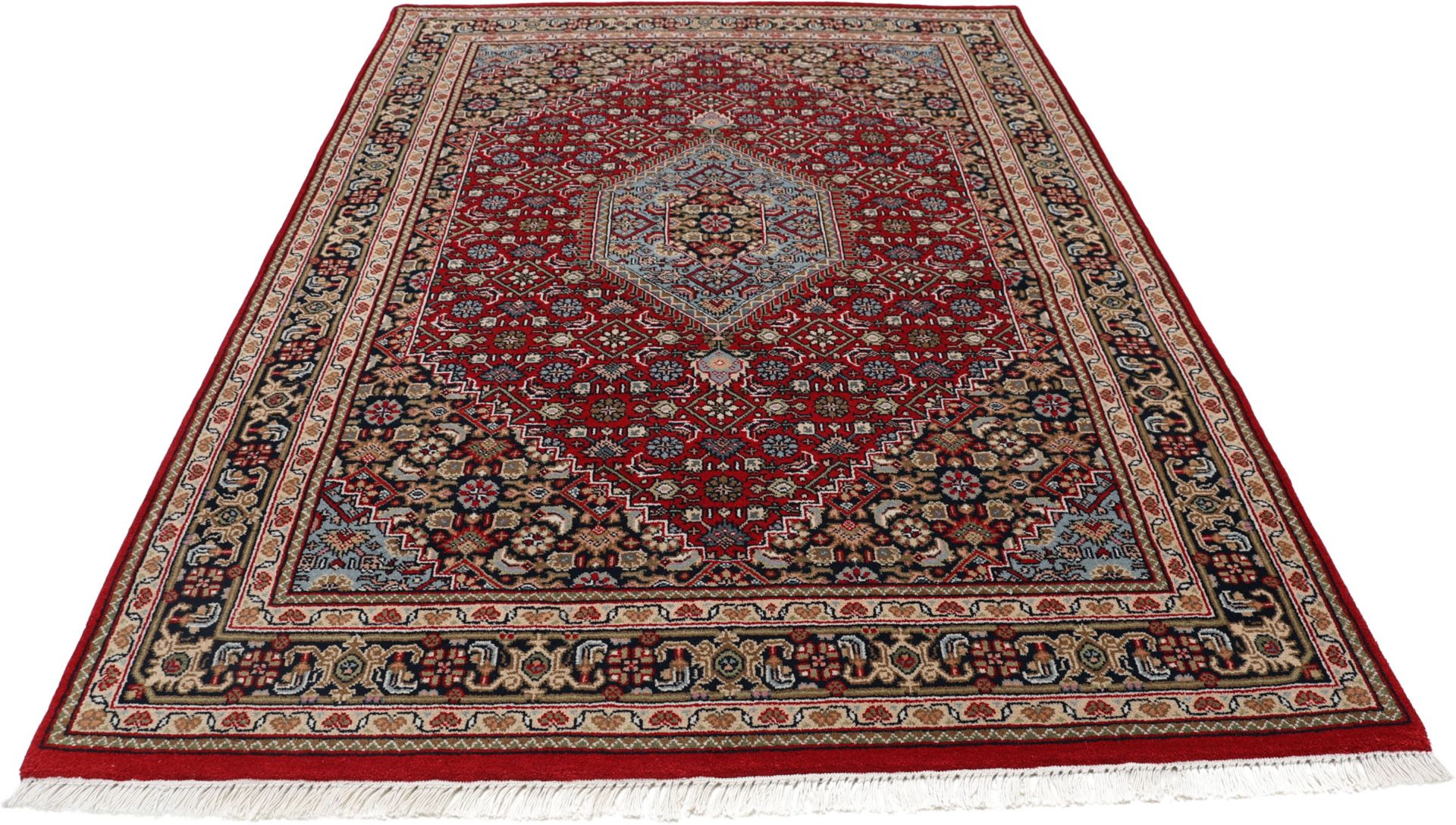 Bijar Orientteppich aus Indien, 142 × 204 cm