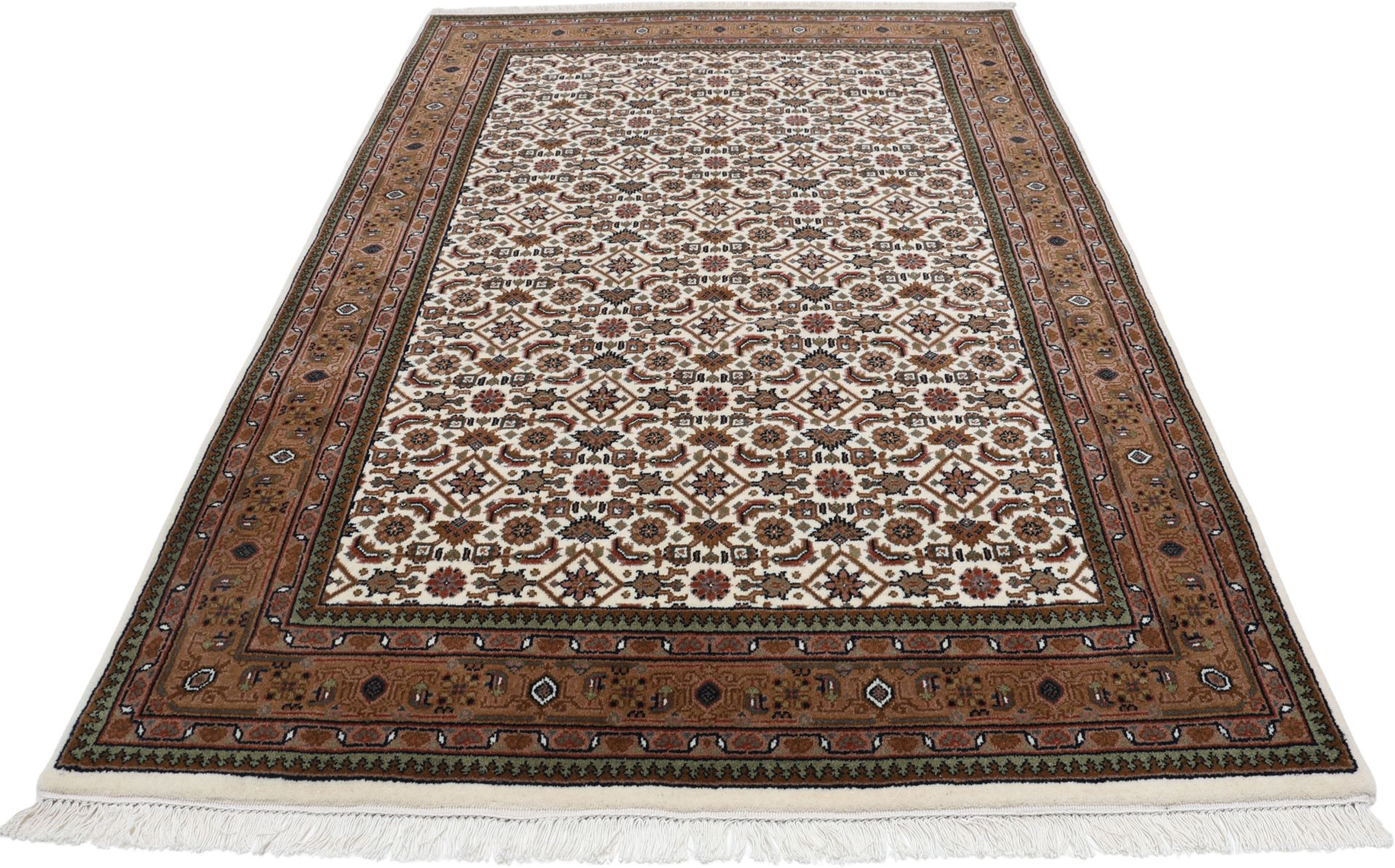 Bijar Orientteppich aus Indien, 141 × 202 cm