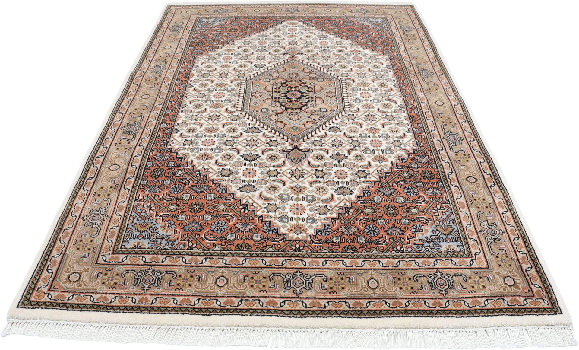 Bijar Orientteppich aus Indien, 138 × 203 cm