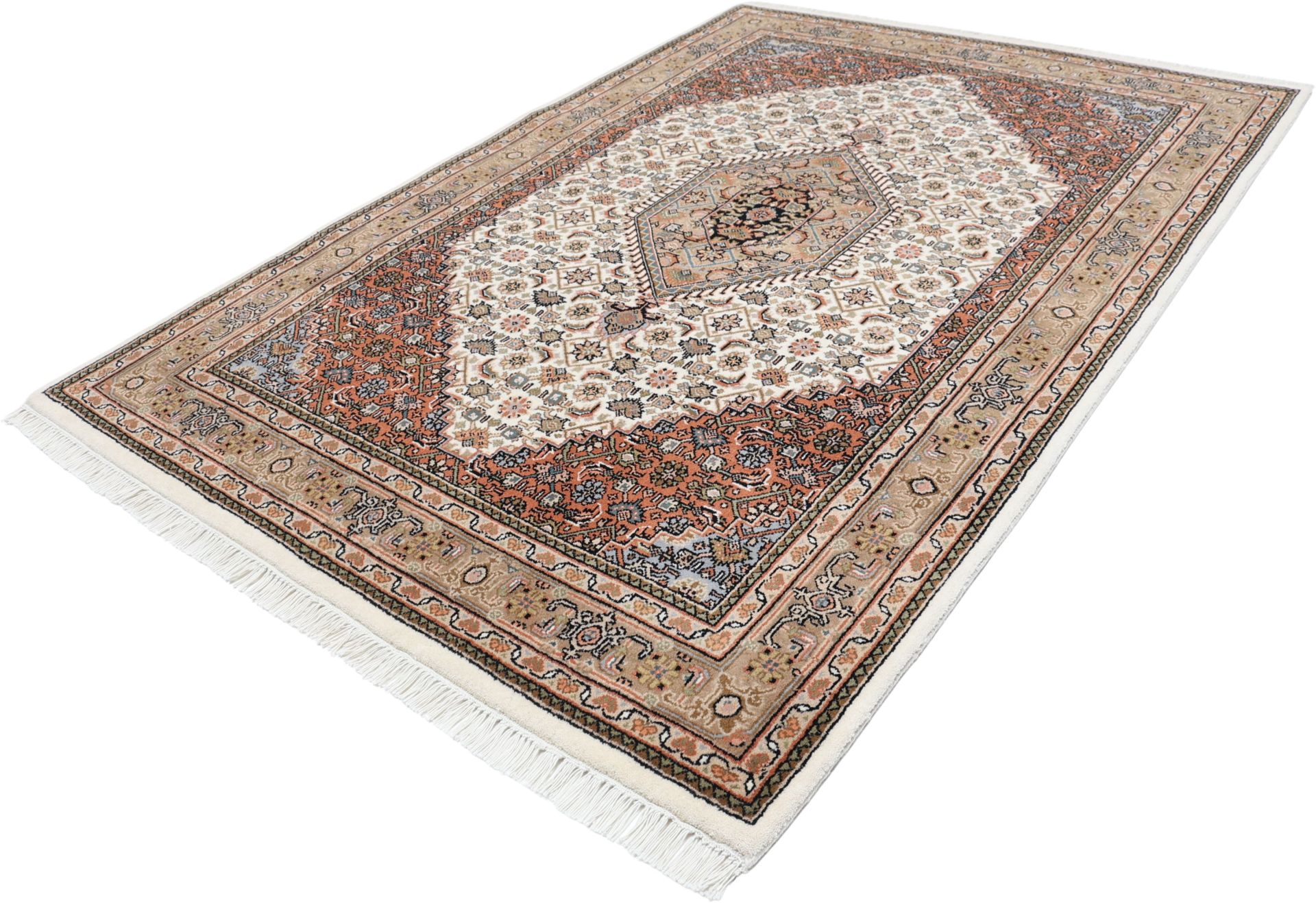 Bijar Orientteppich aus Indien, 138 × 203 cm