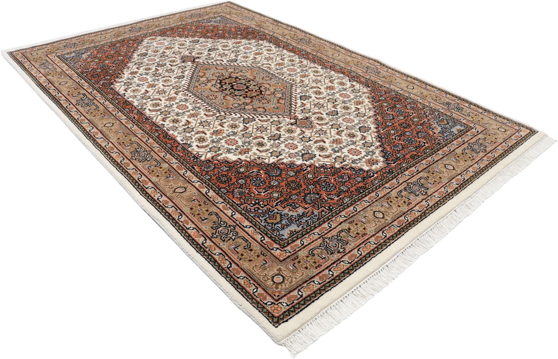 Bijar Orientteppich aus Indien, 138 × 203 cm