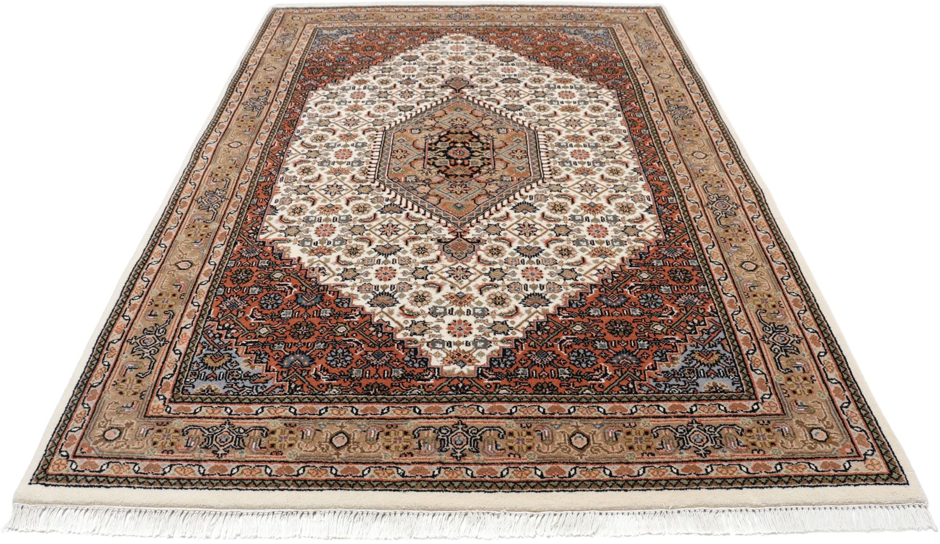 Bijar Orientteppich aus Indien, 138 × 203 cm