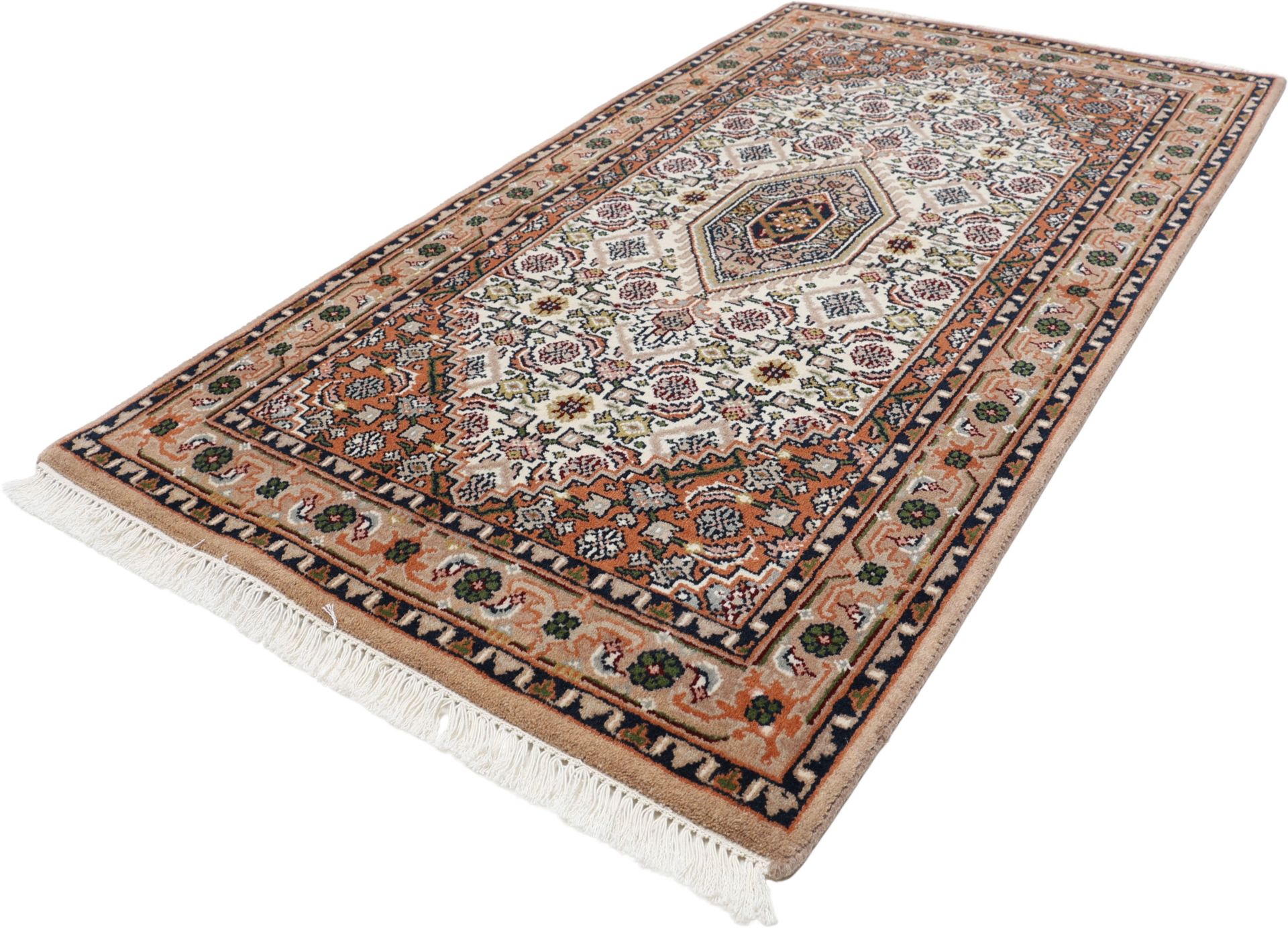 Bijar Orientteppich aus Indien, 91 × 161 cm