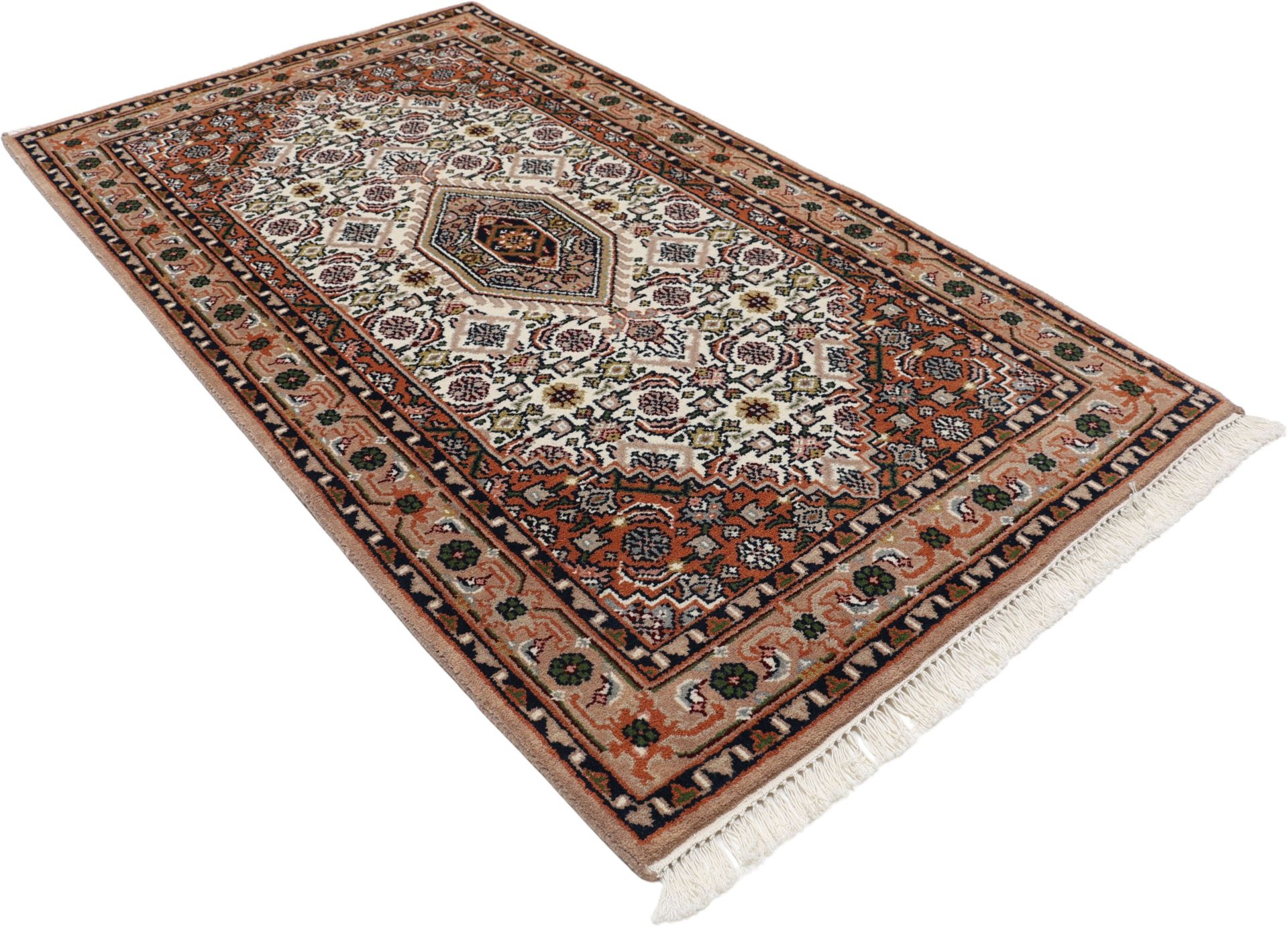 Bijar Orientteppich aus Indien, 91 × 161 cm