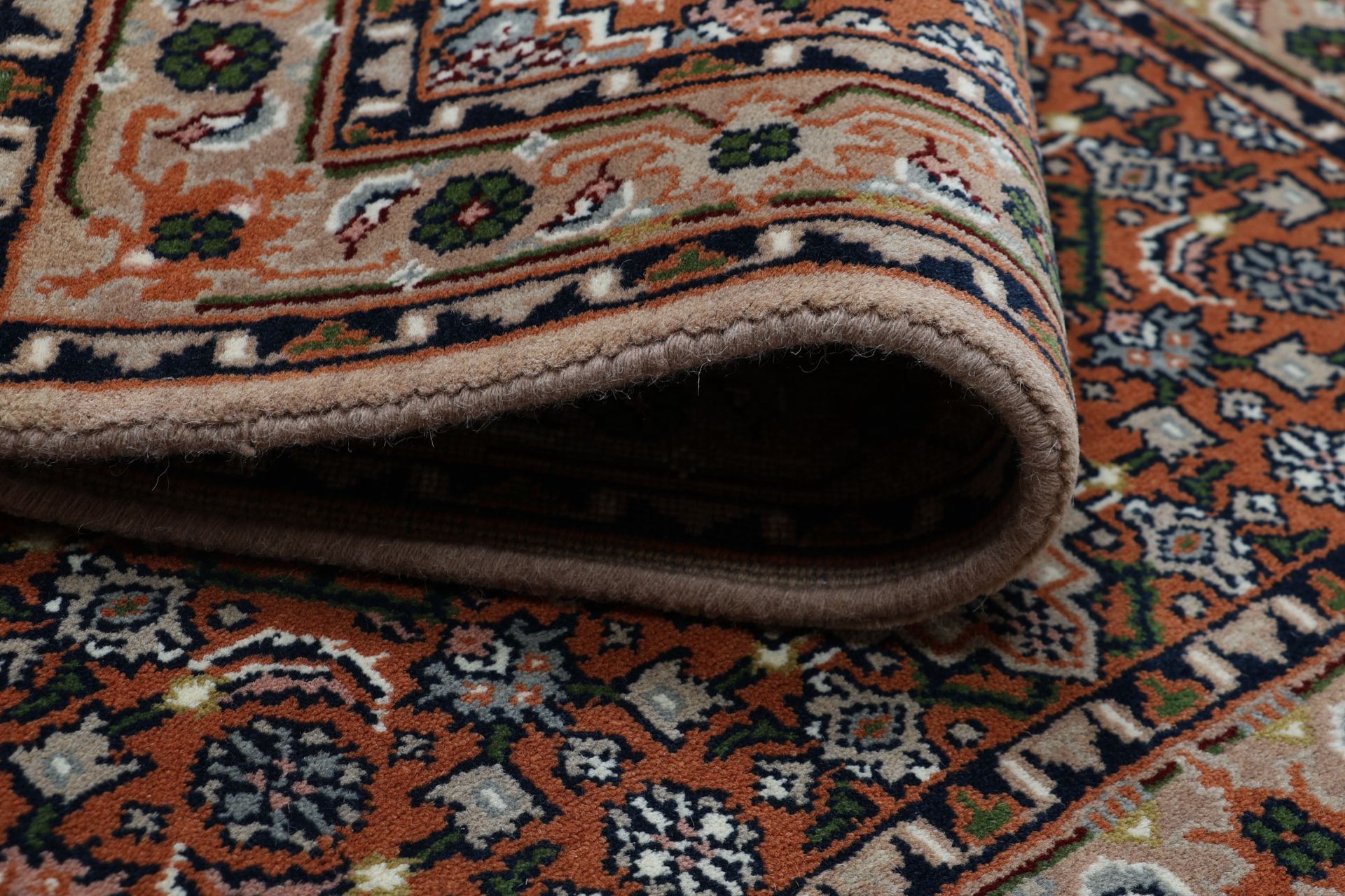 Bijar Orientteppich aus Indien, 91 × 161 cm
