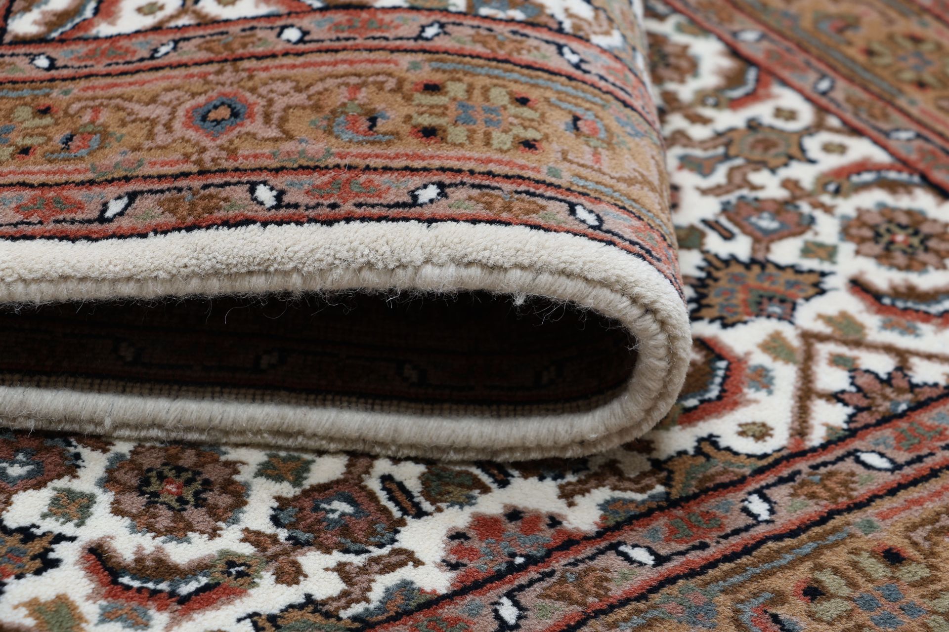 Bijar Orientteppich aus Indien, 91 × 163 cm
