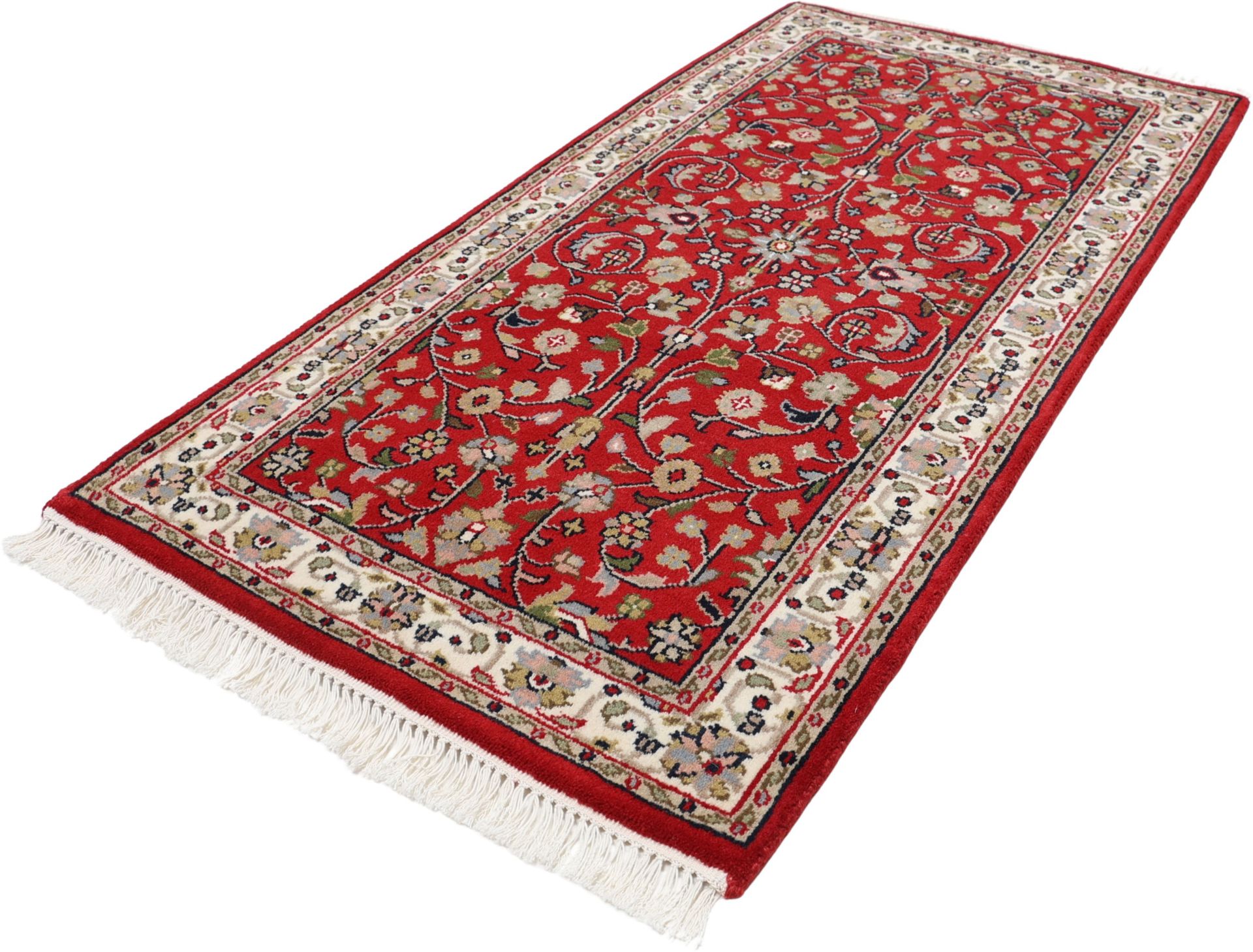 Bijar Orientteppich aus Indien, 74 × 141 cm