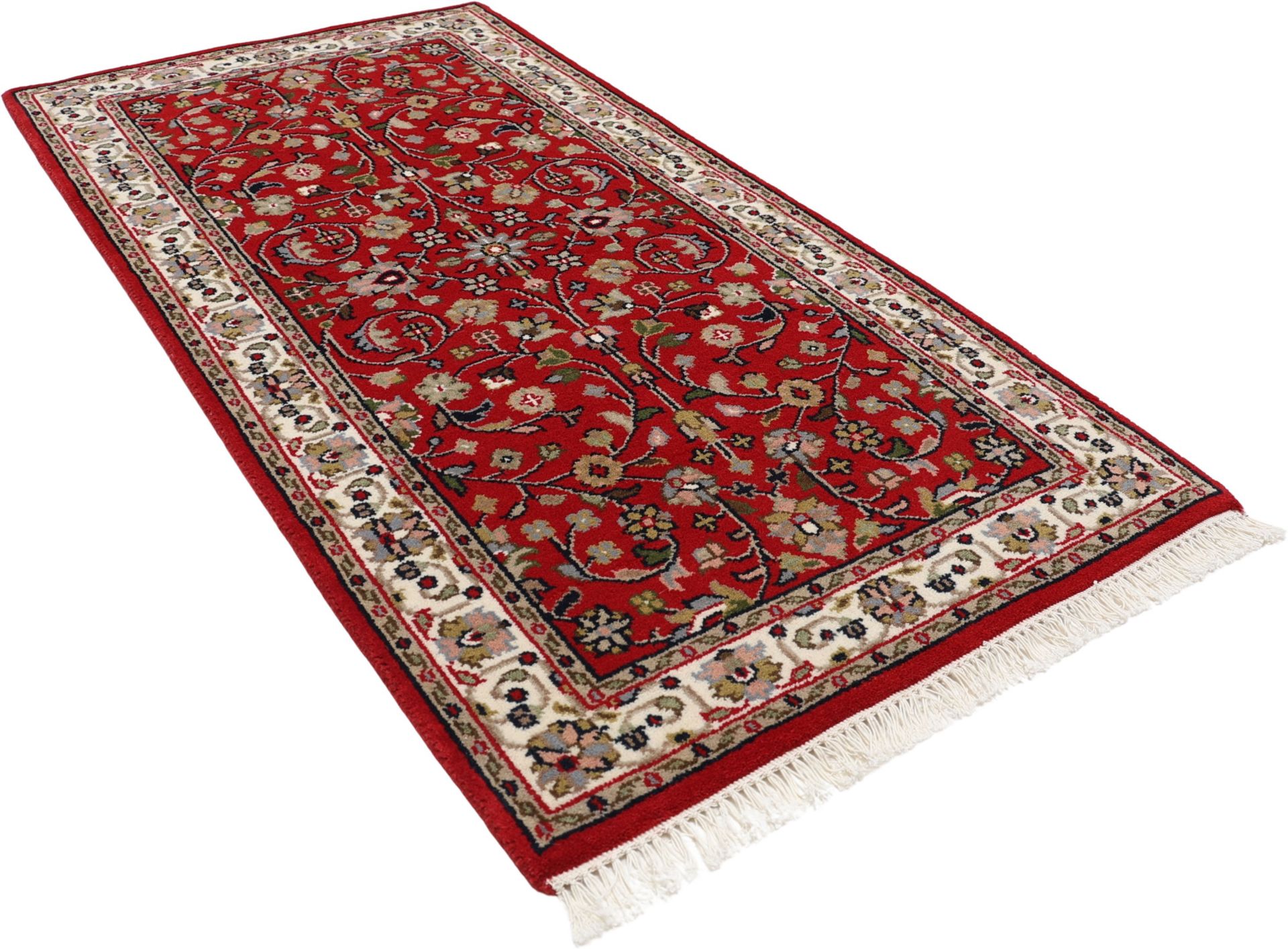 Bijar Orientteppich aus Indien, 74 × 141 cm