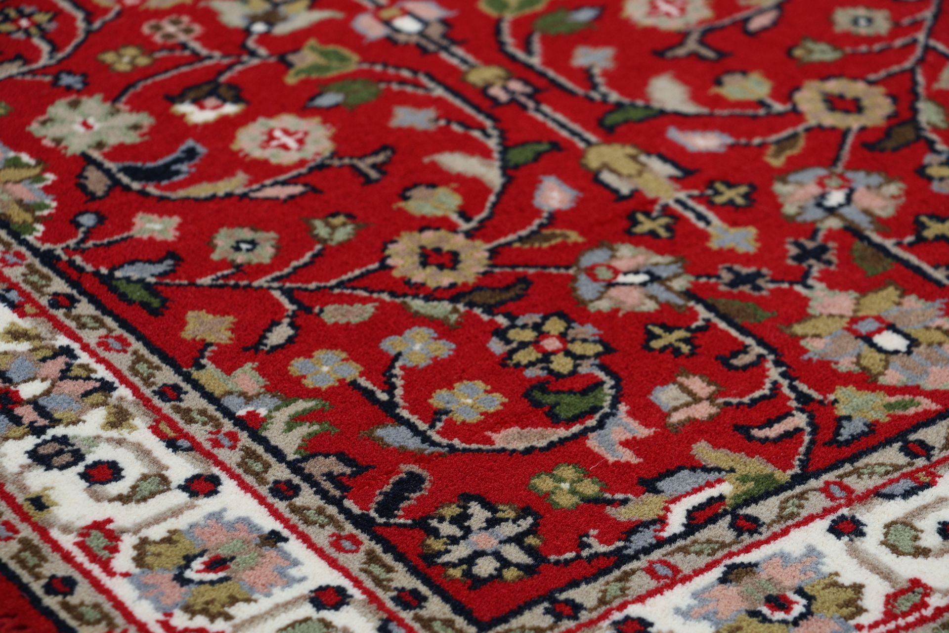 Bijar Orientteppich aus Indien, 74 × 141 cm